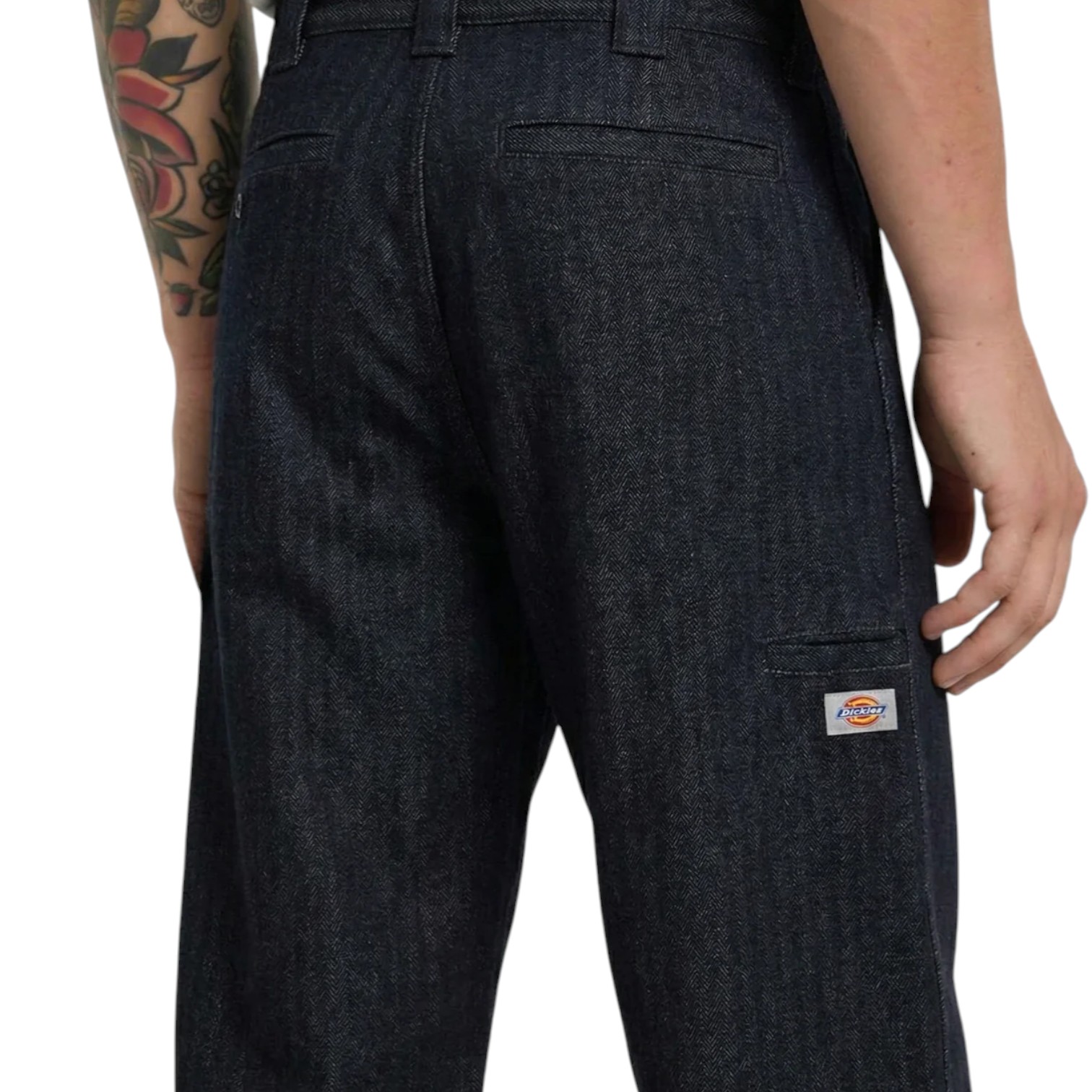 SELVEDGE HERRINGBONE DENIM WORK PANT 5