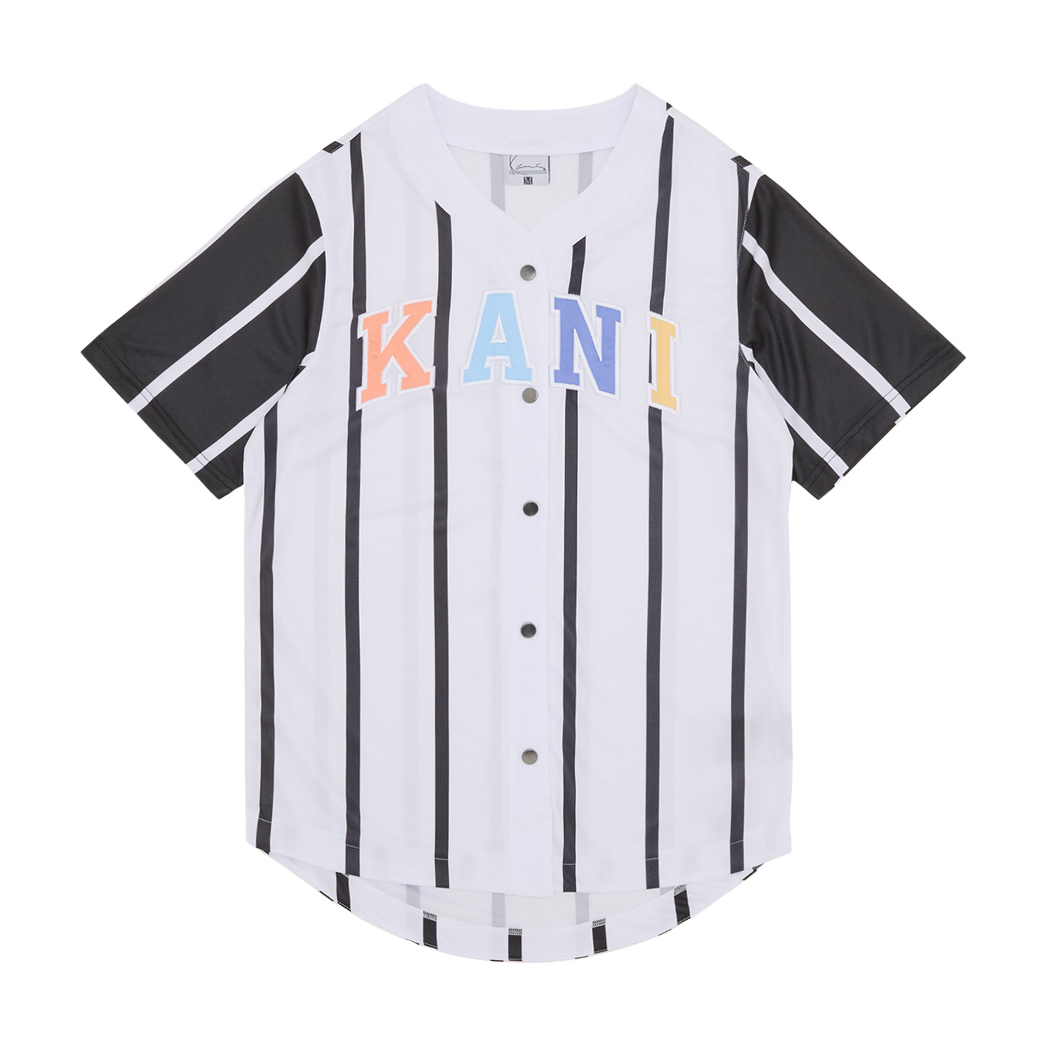 SERIF STRIPED BLOCK BASEBALL SHIRT