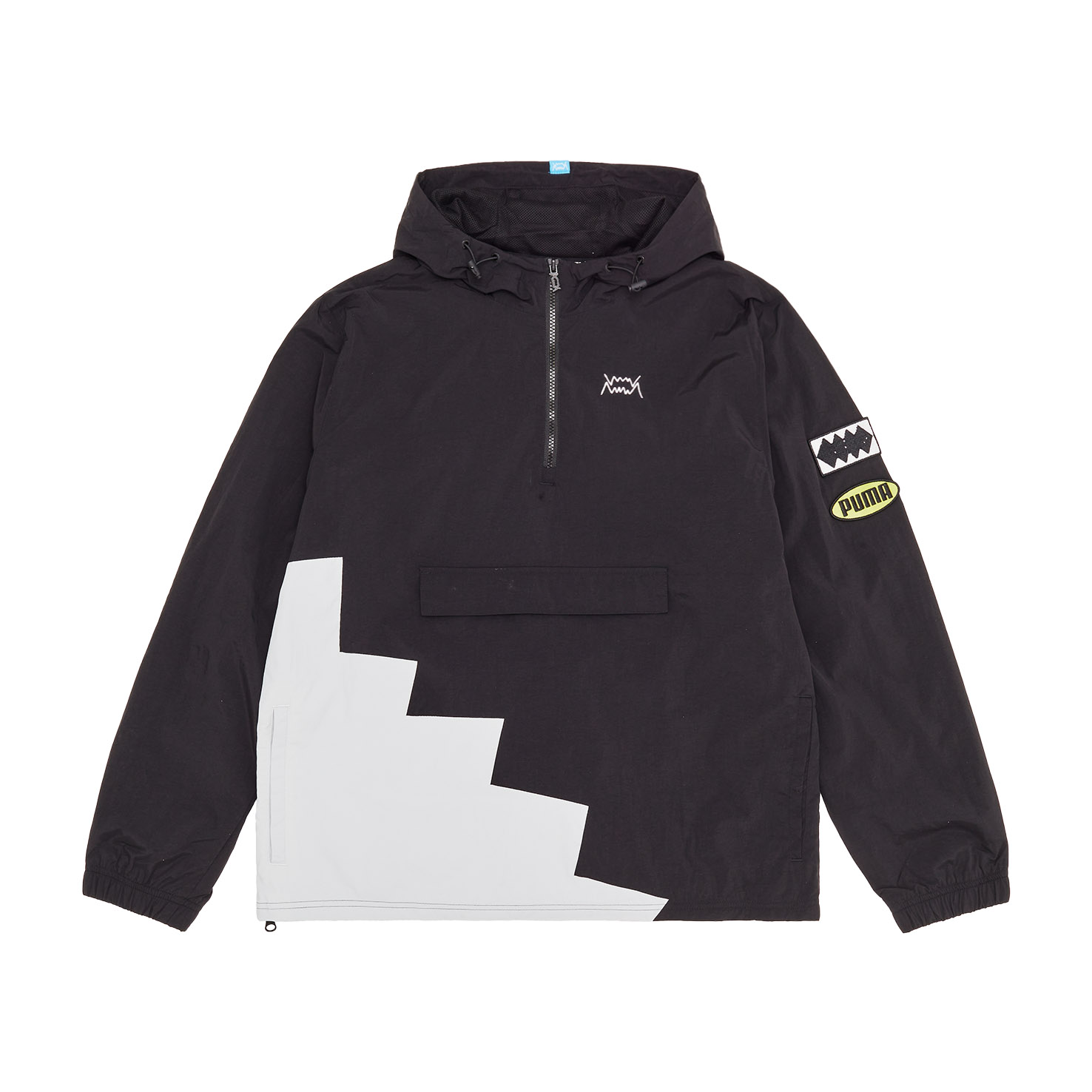 

Short Corner Basketball Windbreaker, Черный