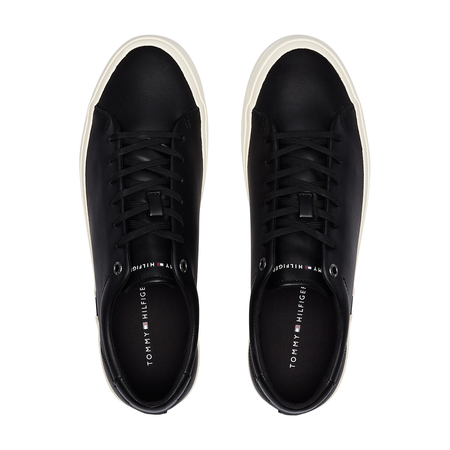 FLAG ACCENT LEATHER SNEAKER 3