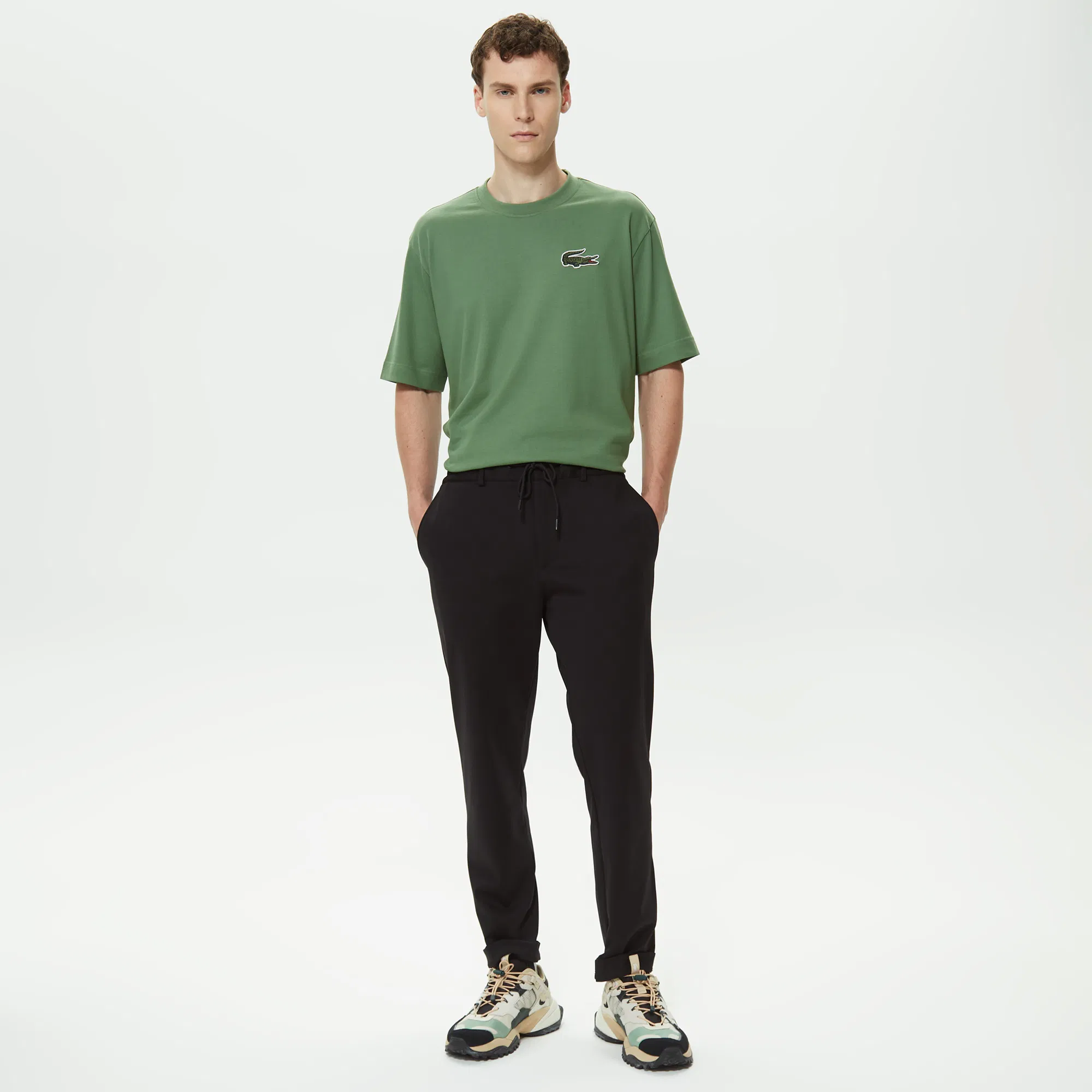 Мужские спортивные брюки Lacoste зауженного кроя
