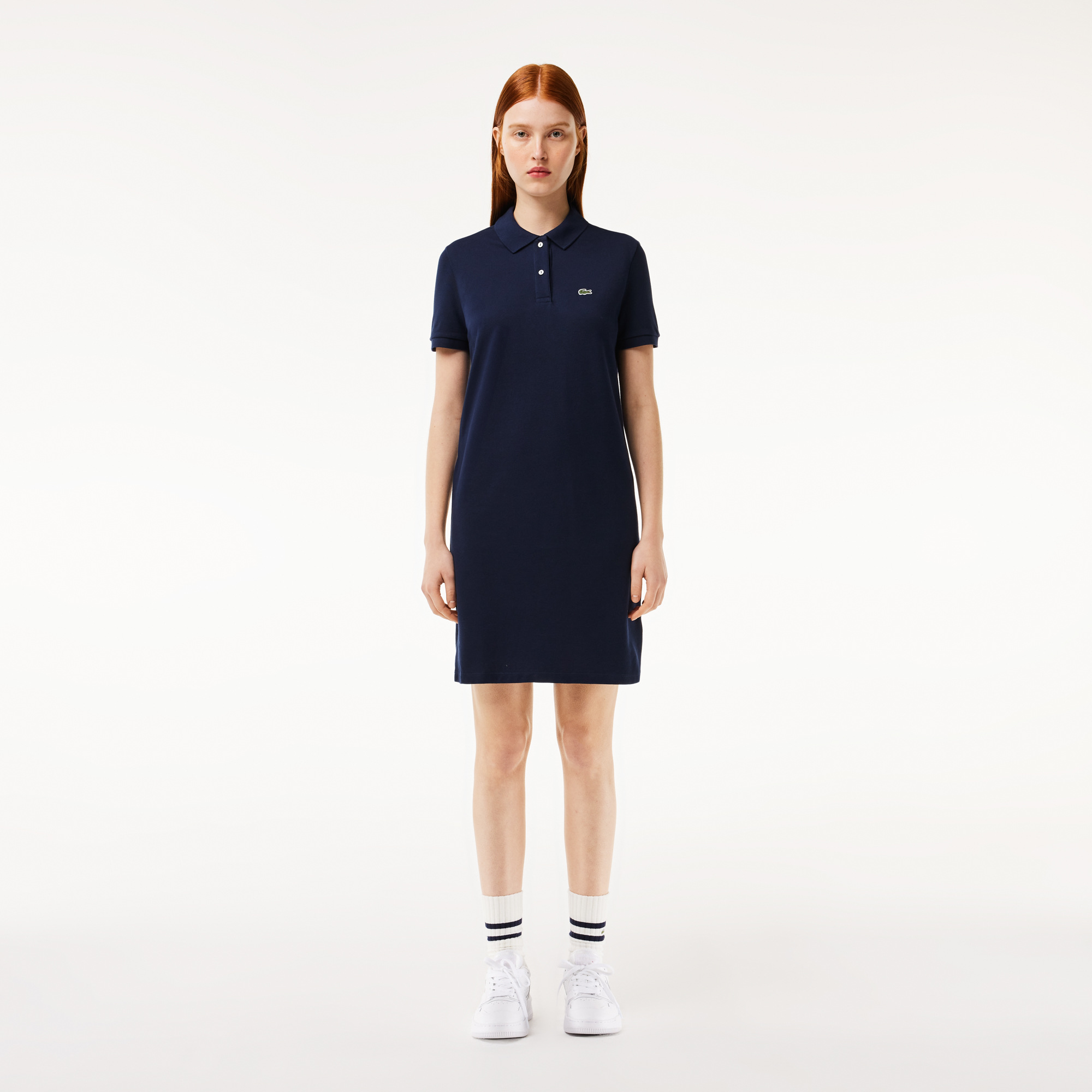 Женское хлопковое платье - поло Lacoste