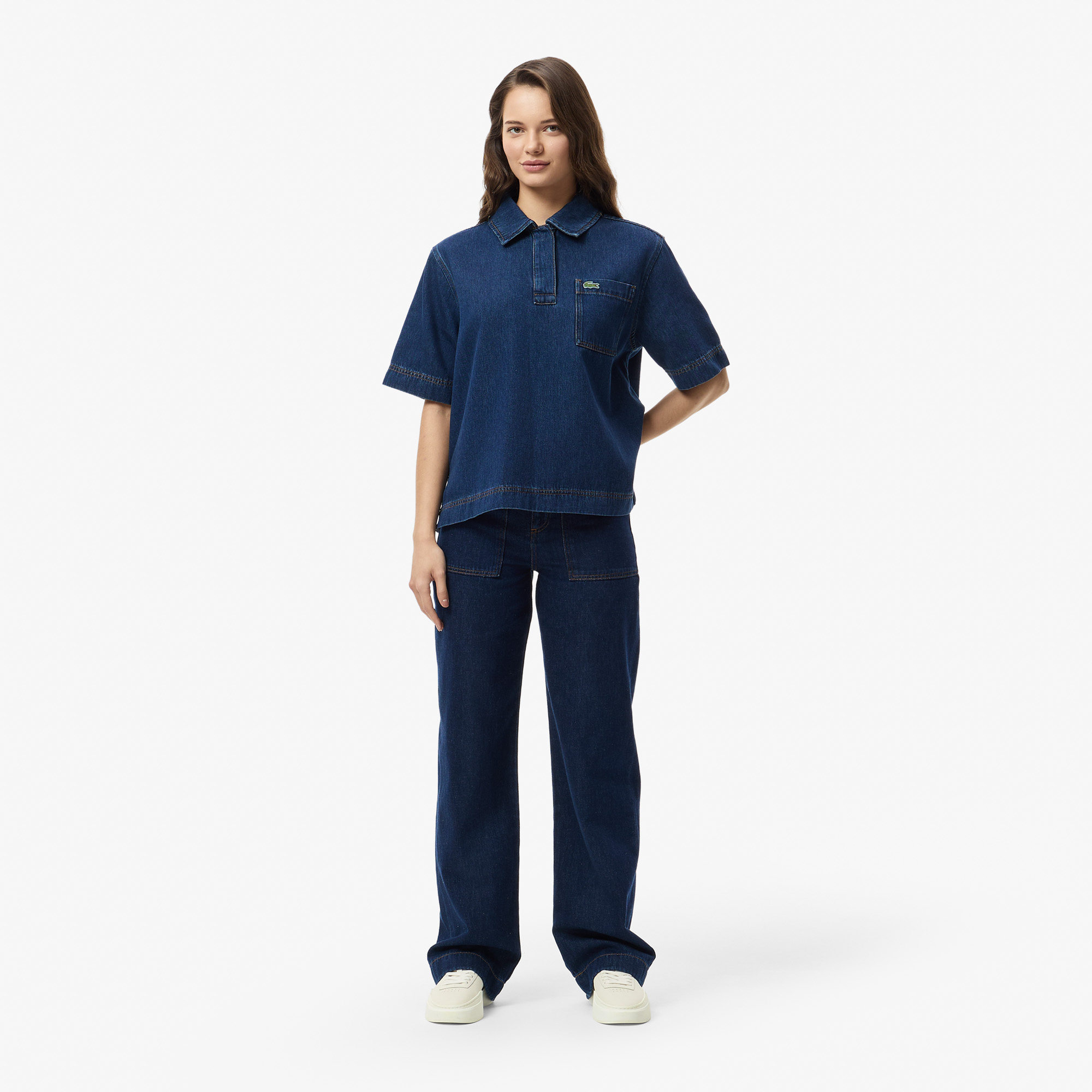 Женские прямые джинсы Lacoste