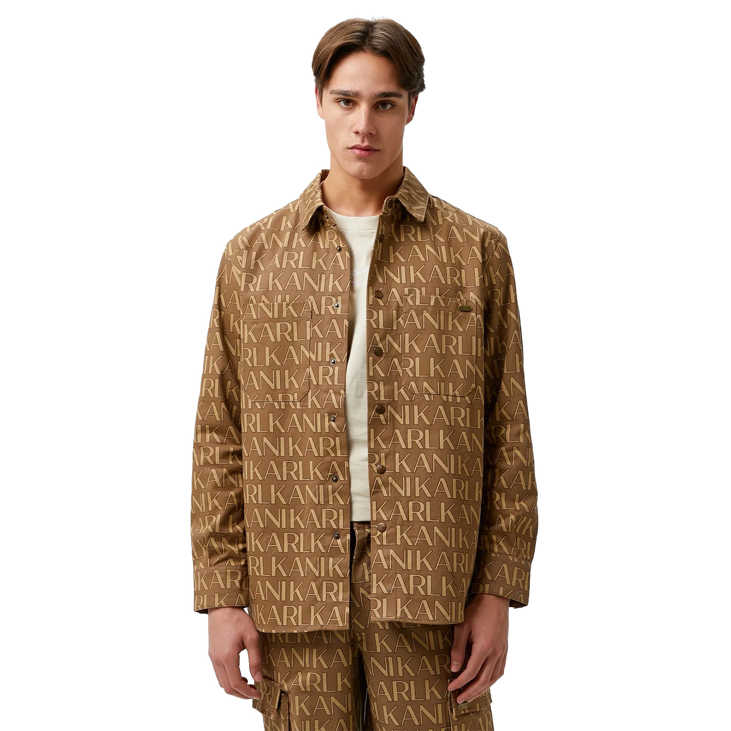 

KK Aop Overshirt, Коричневый