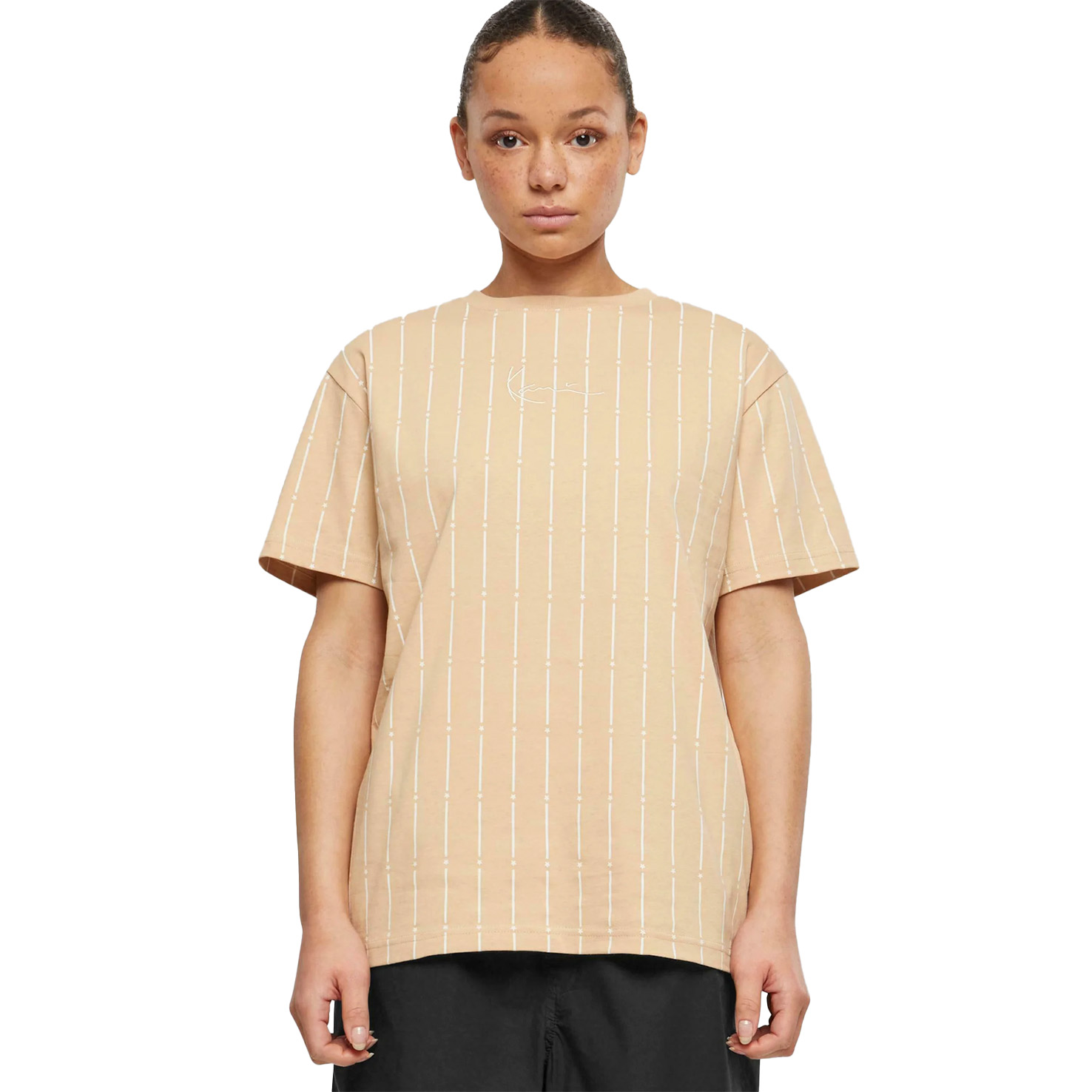 SMALL SIGNATURE STAR PINSTRIPE OS TEE