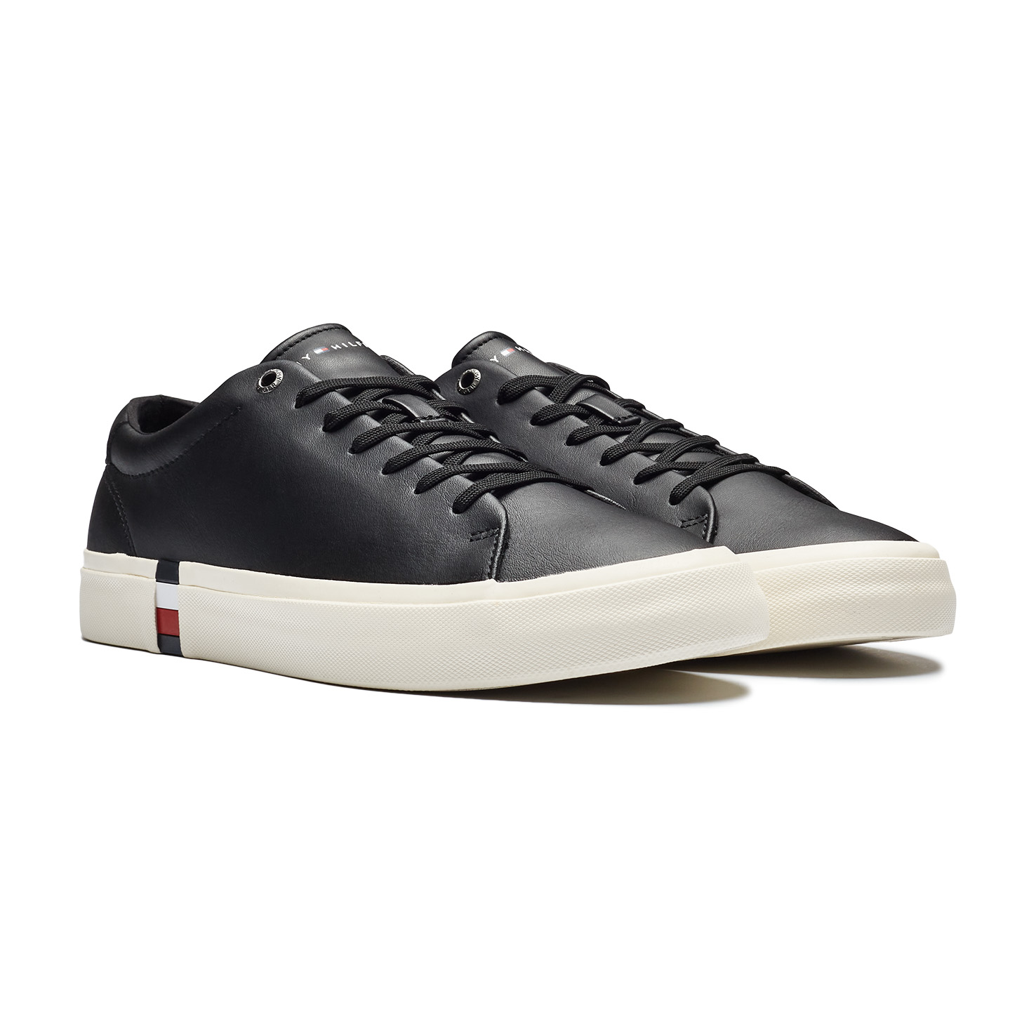 FLAG ACCENT LEATHER SNEAKER 2