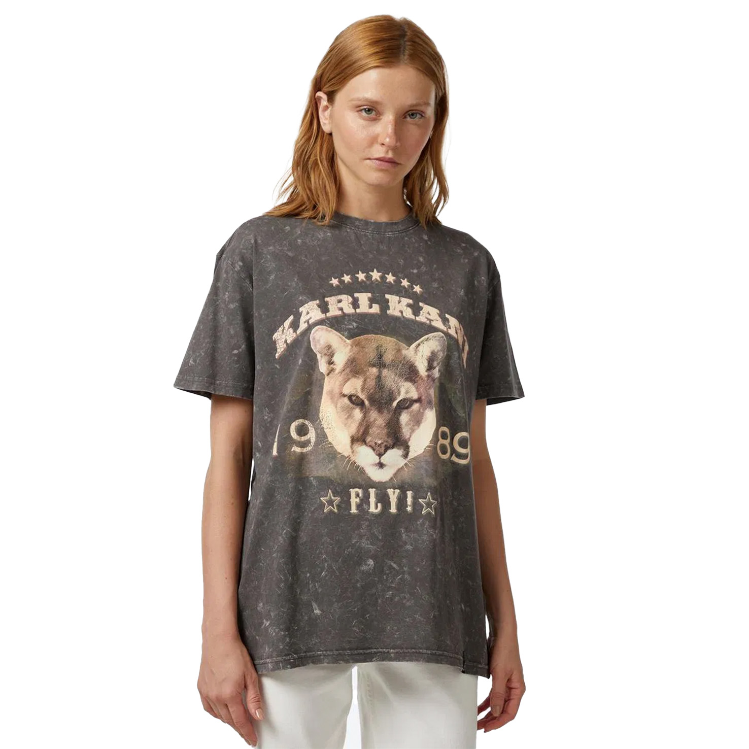 WOVEN SIGNATURE MOUNTAIN LION OS TEE
