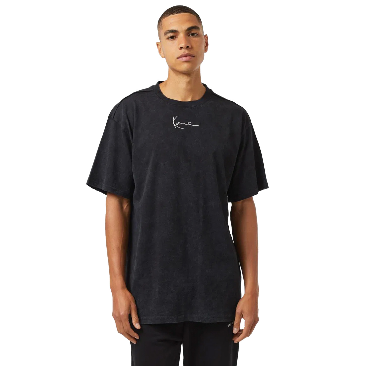 SMALL SIGNATURE DISTRESSED HEAVY JERSEY TEE