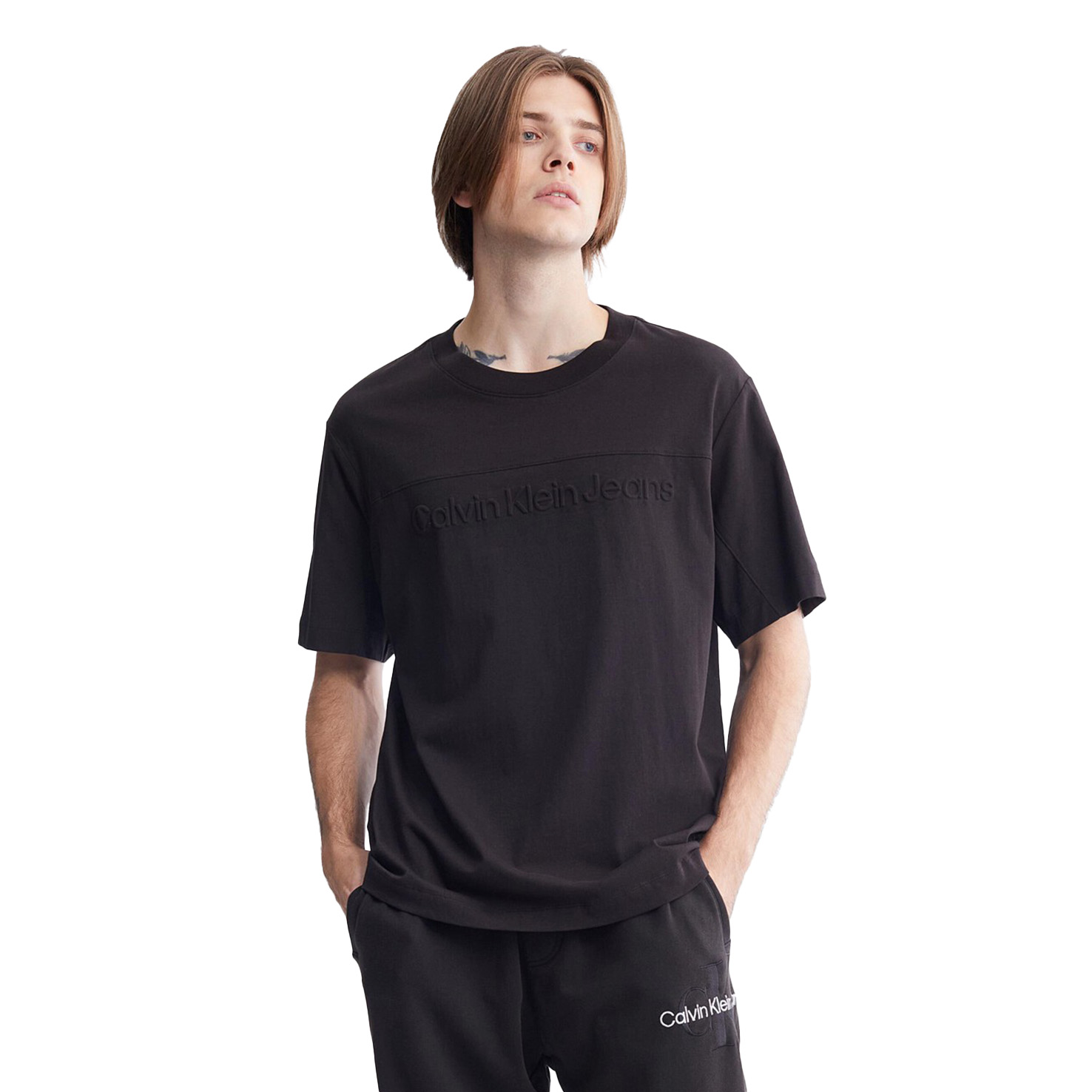 Embossed Institutional Logo Relaxed Tee