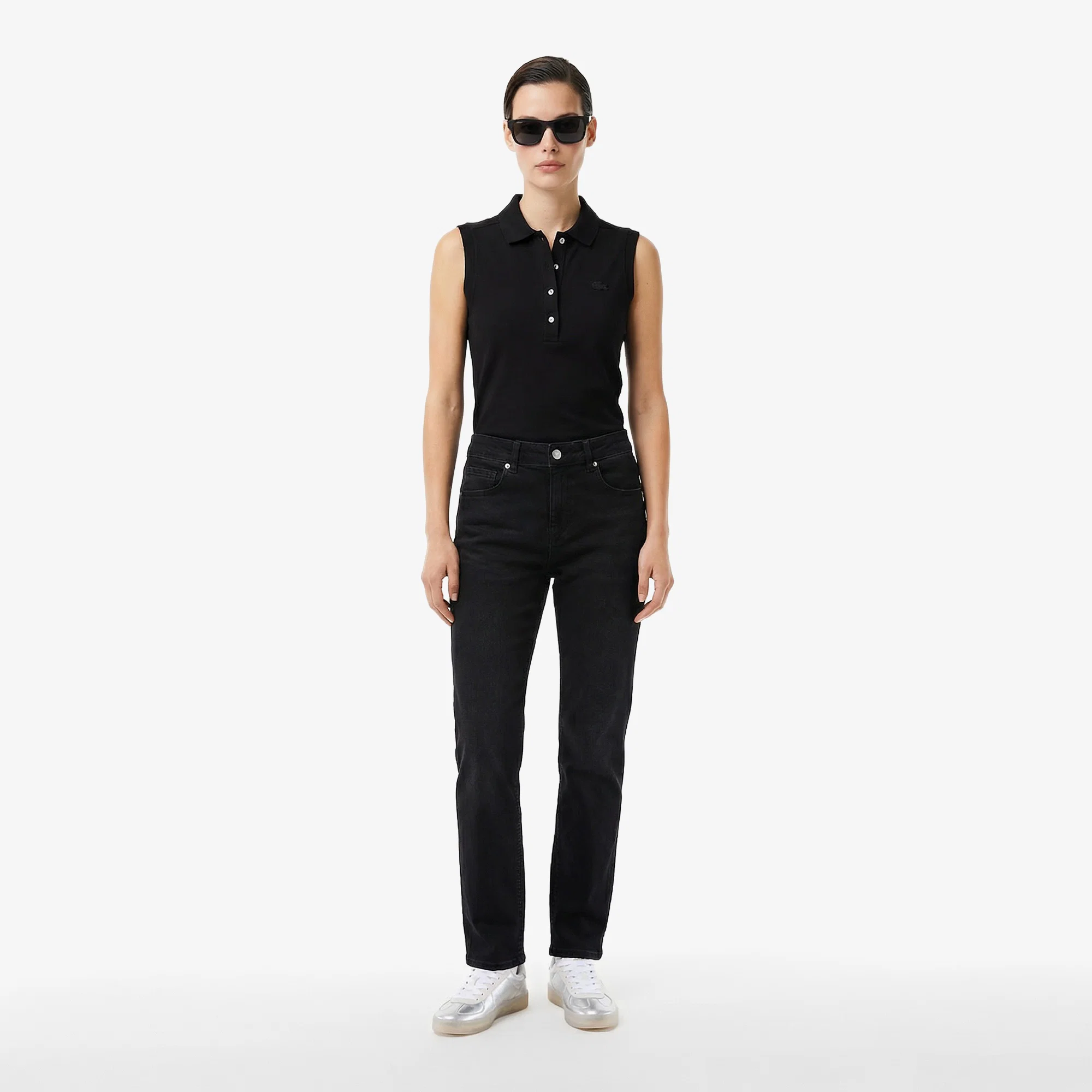 Женские хлопковые джинсы Lacoste
