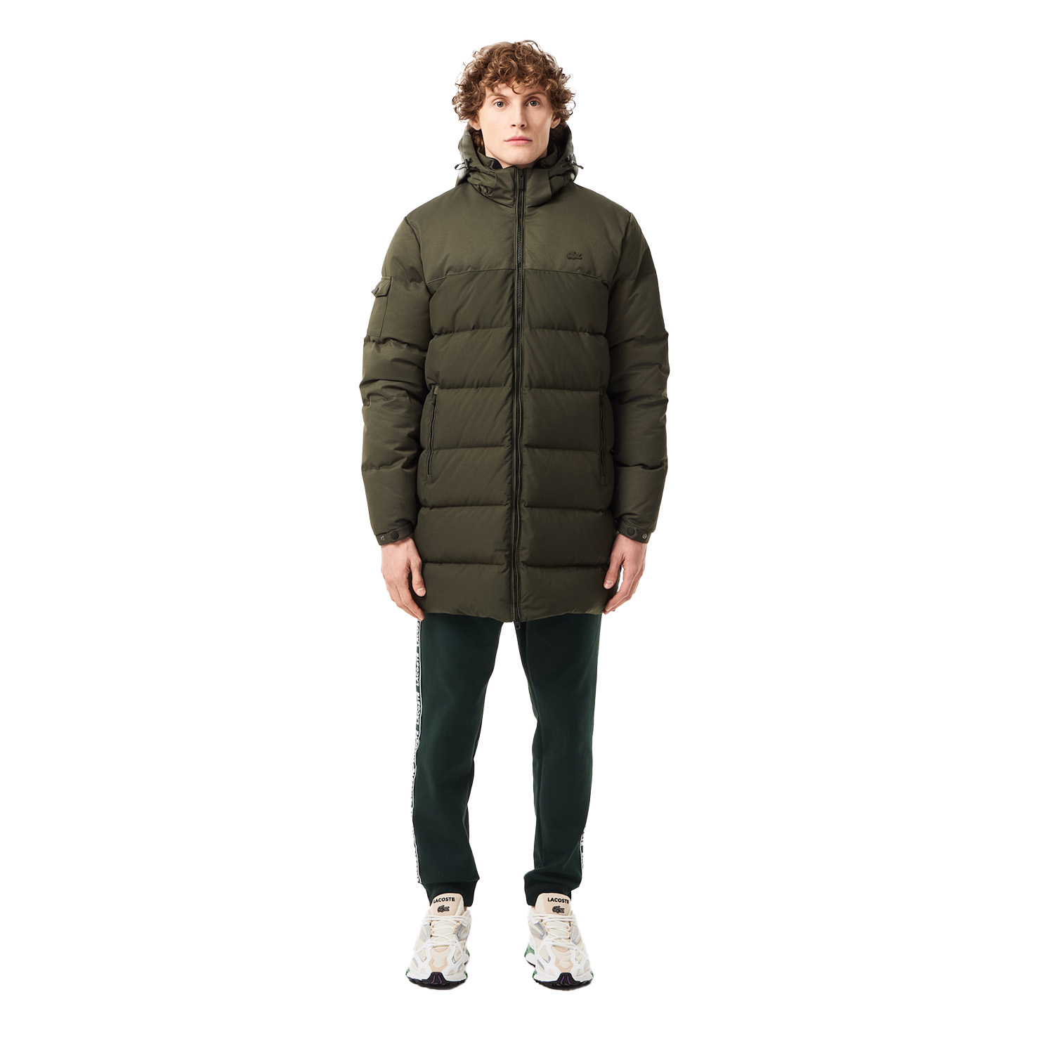 Lacoste Стёганый пуховик с капюшоном