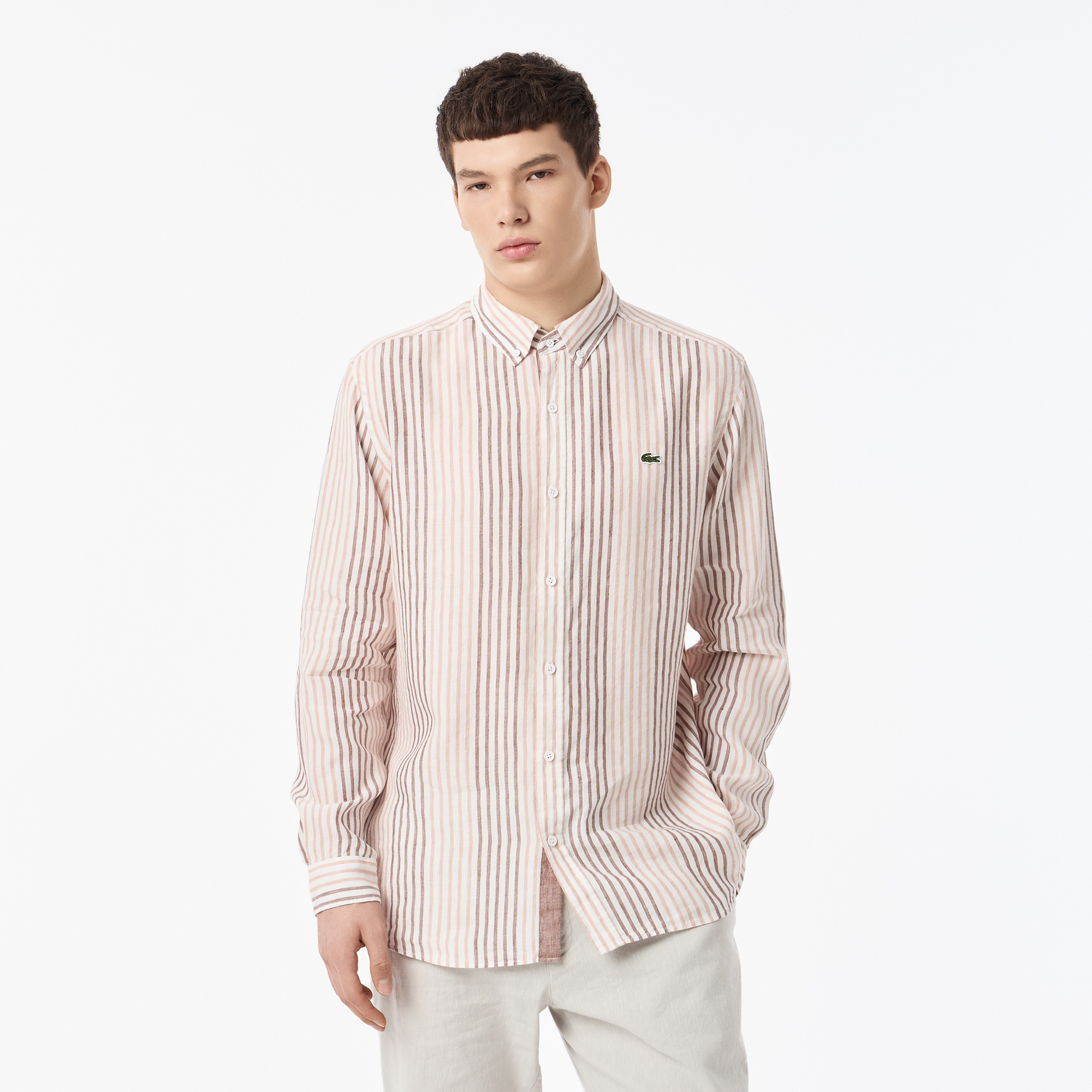 Мужская рубашка Lacoste из льна