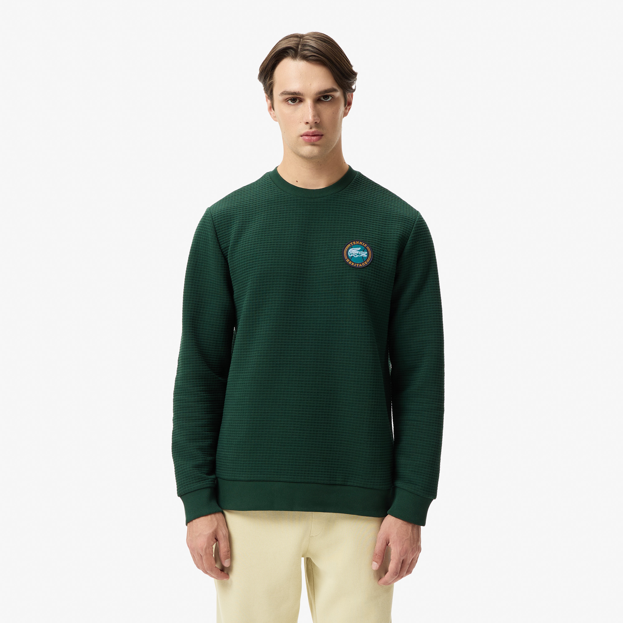 Мужской лонгслив Lacoste Tennis Heritage стандартного кроя
