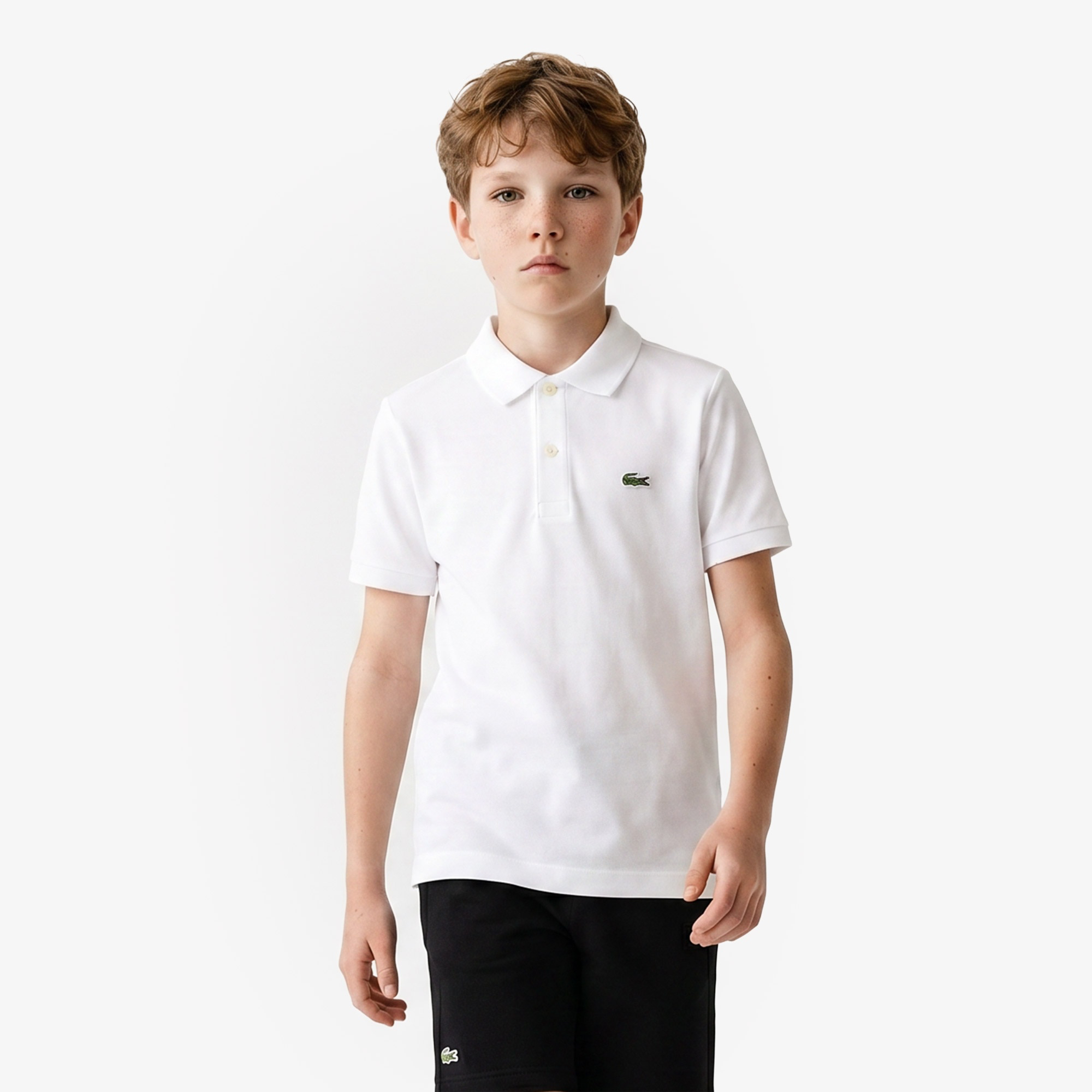 Детское хлопковое поло Lacoste