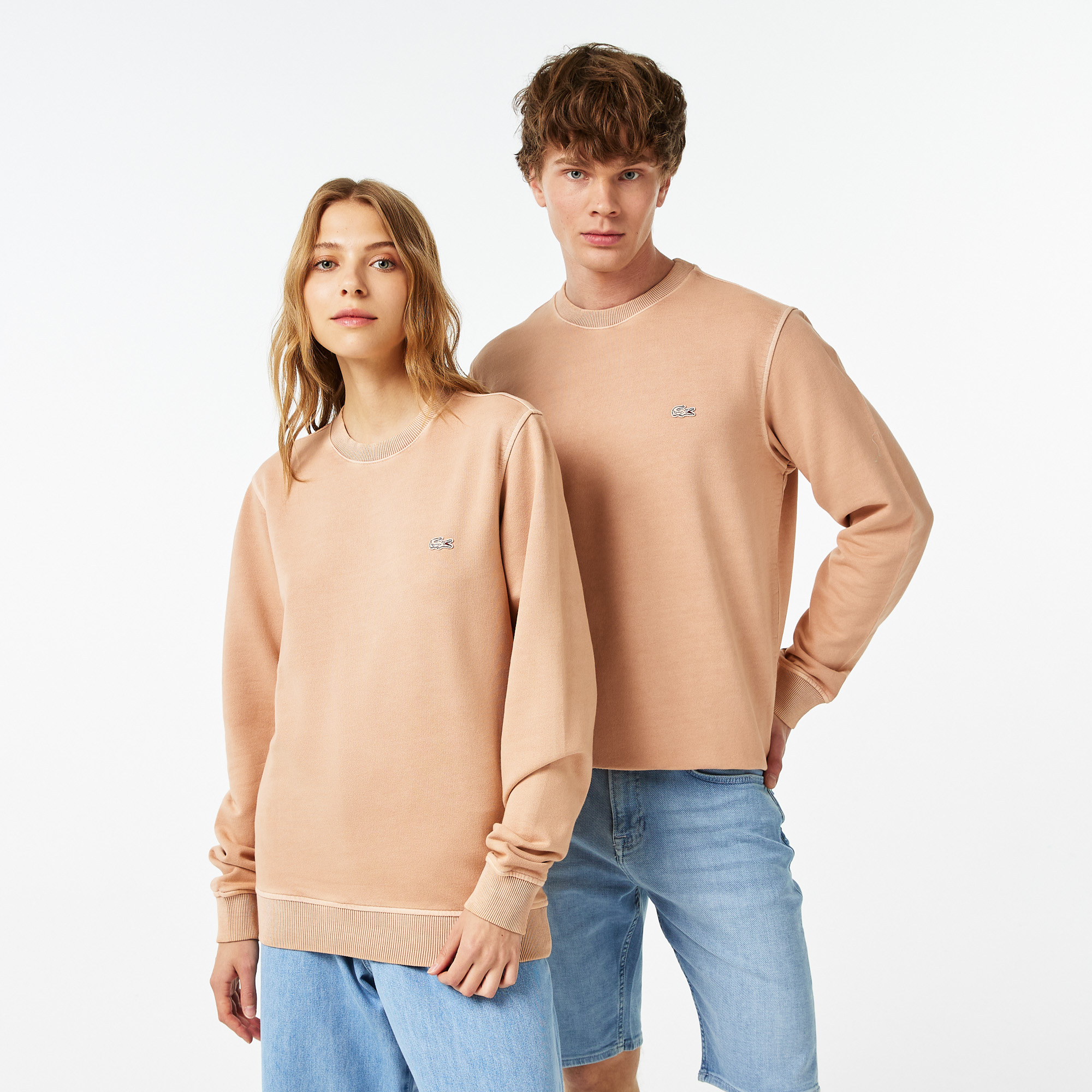 Хлопковый свитшот Lacoste унисекс