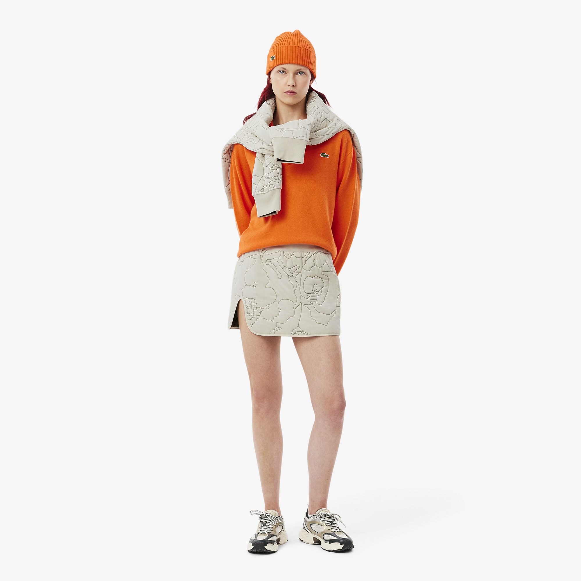 Женская двусторонняя хлопковая юбка Lacoste