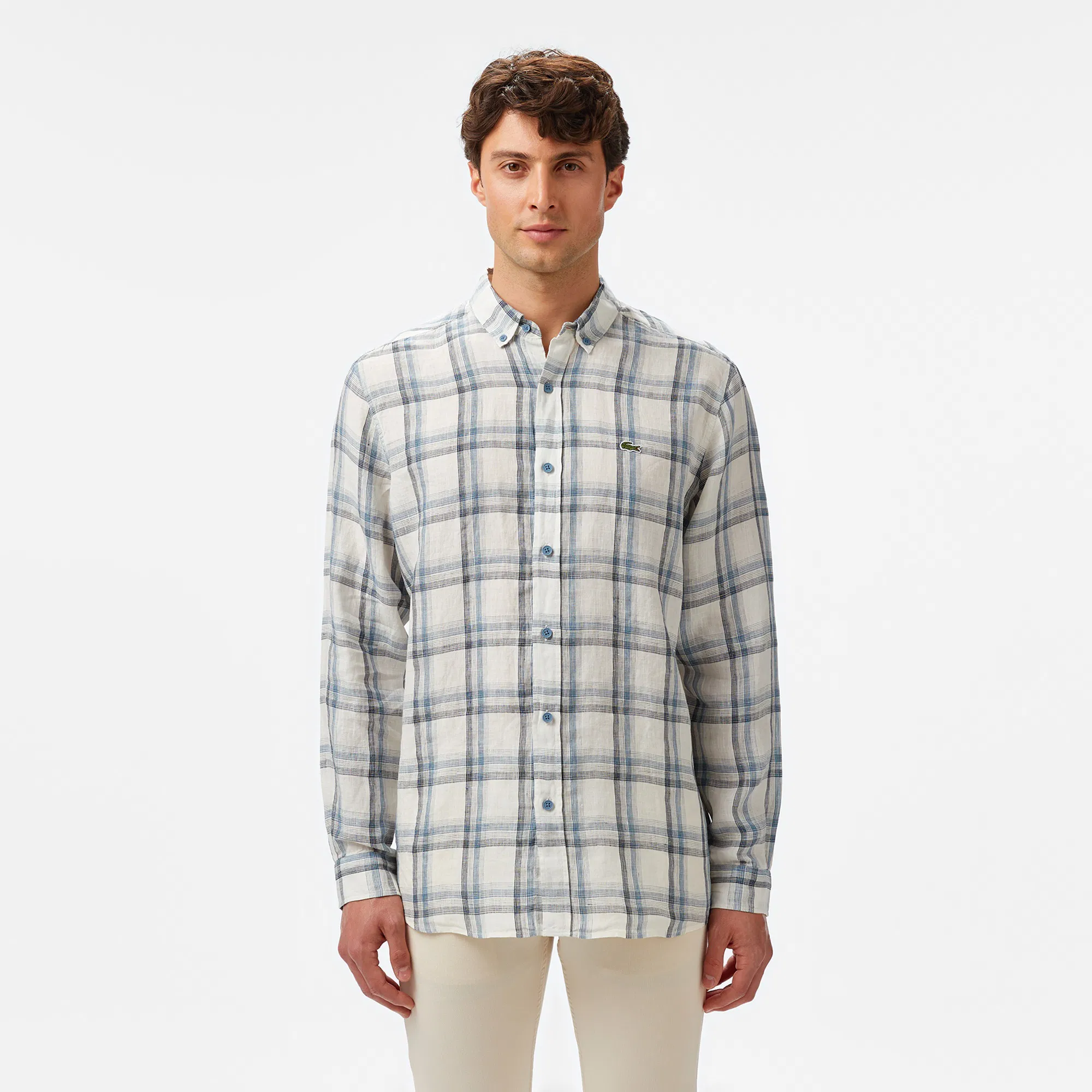 Мужская рубашка Lacoste из льна
