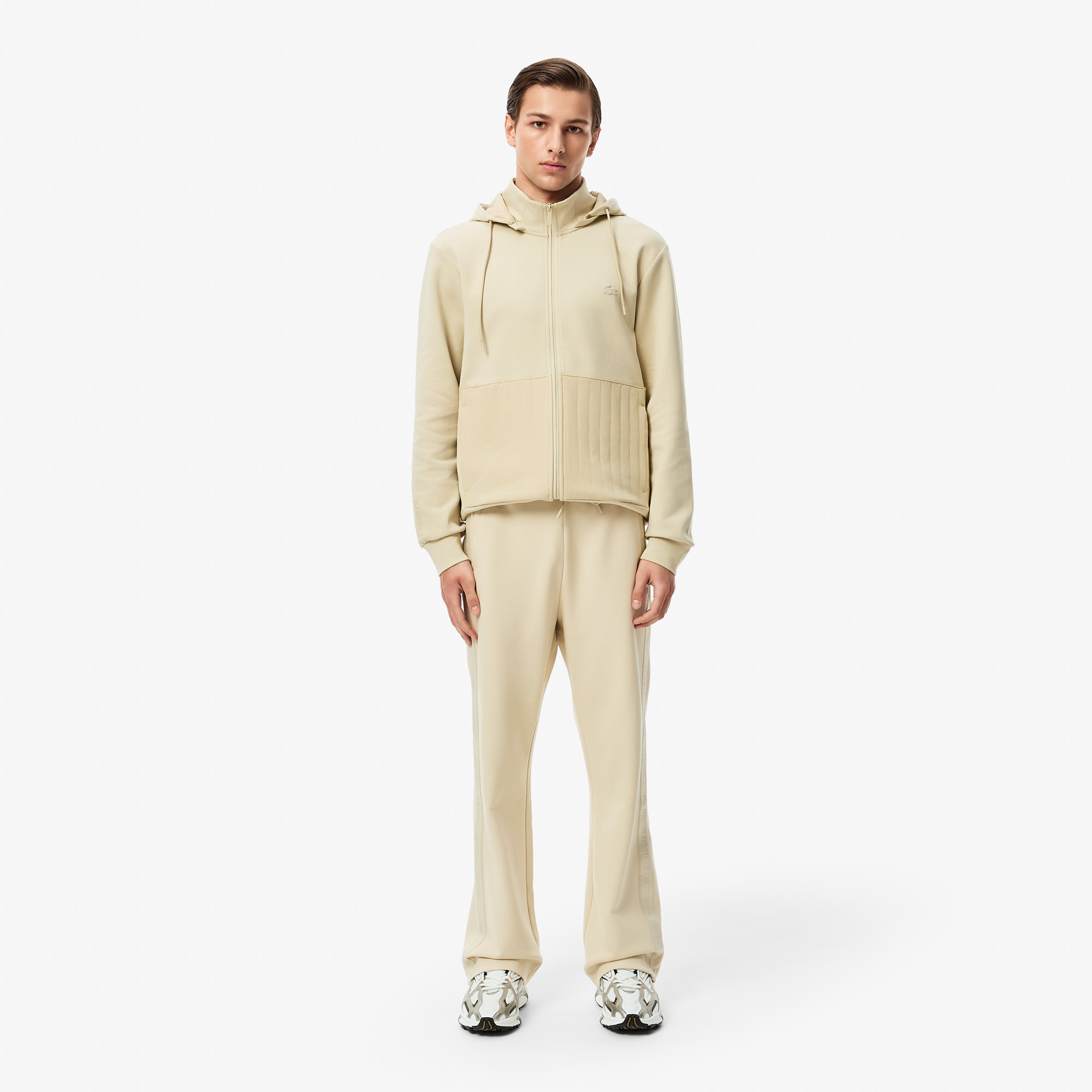 Мужские хлопковые спортивные брюки Lacoste свободного кроя