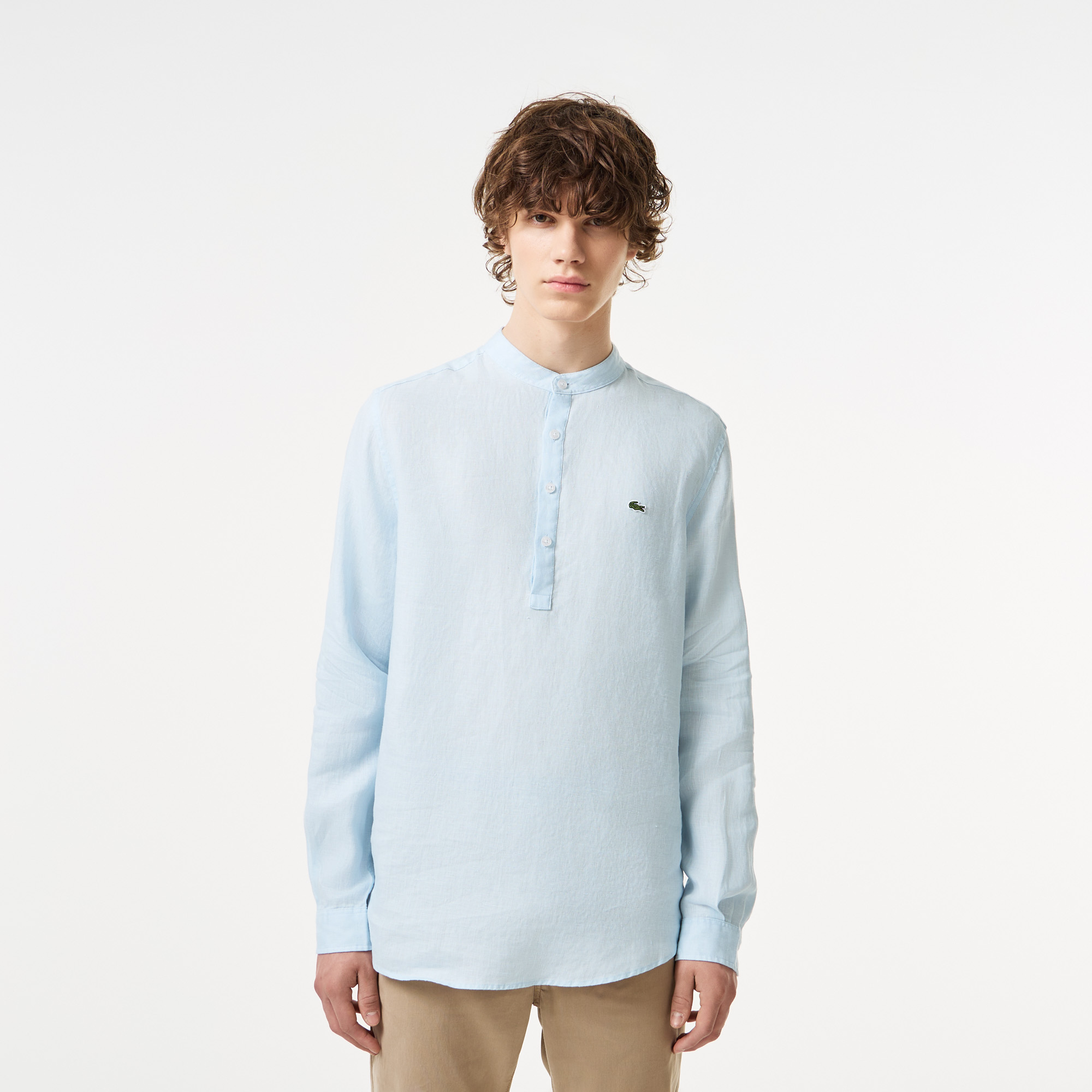 Мужская льняная рубашка Lacoste