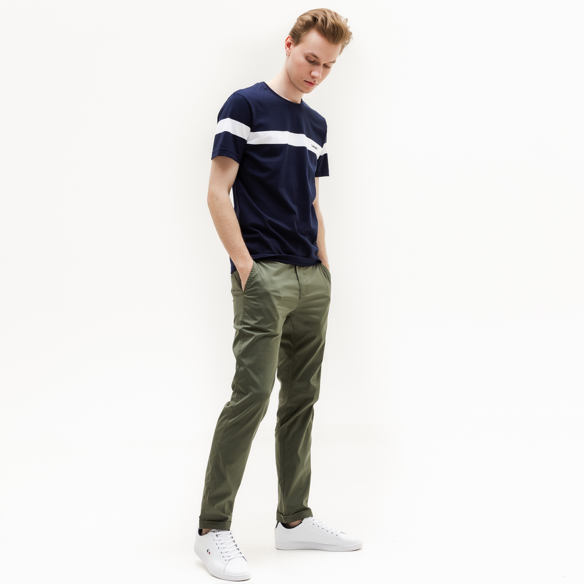 Мужские брюки Lacoste приталенного кроя