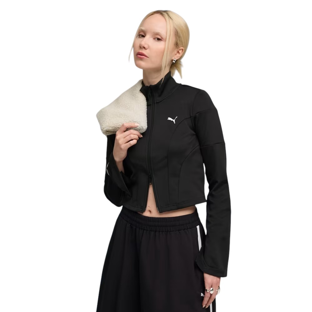DARE TO Slim Cropped Track Jacket