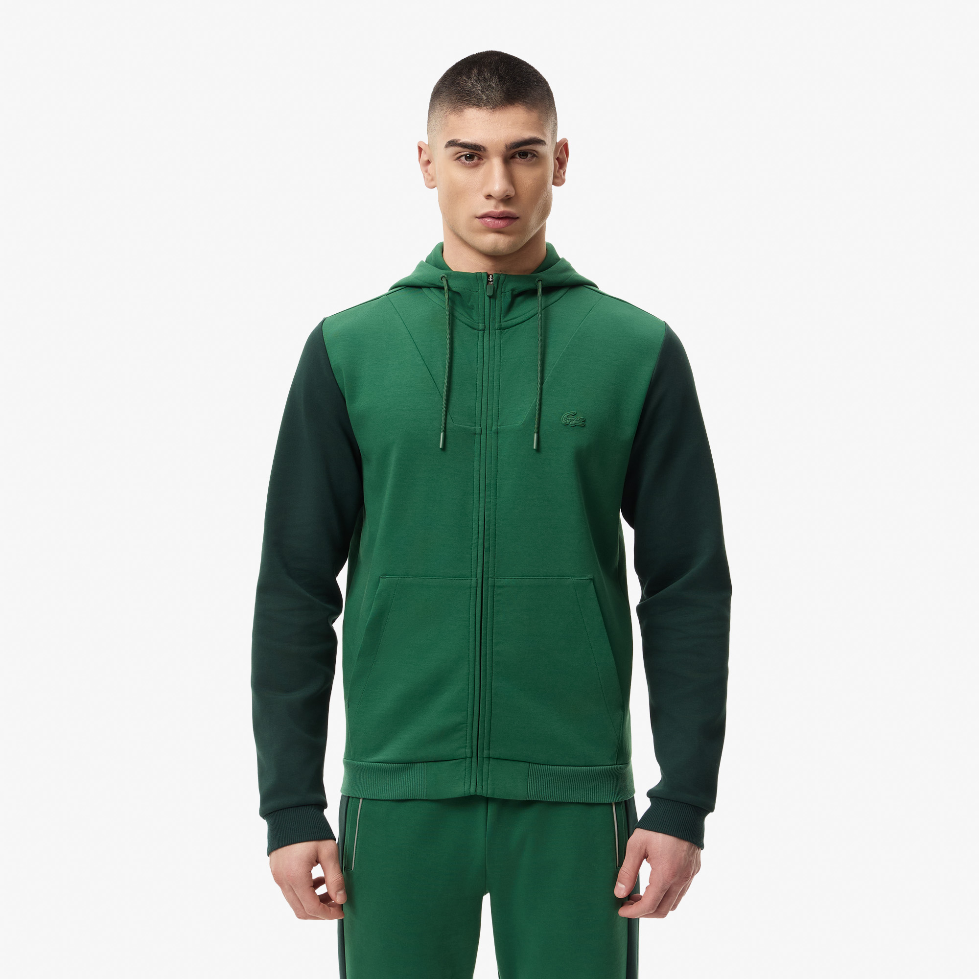 Мужской хлопковый свитшот Lacoste приталенного кроя