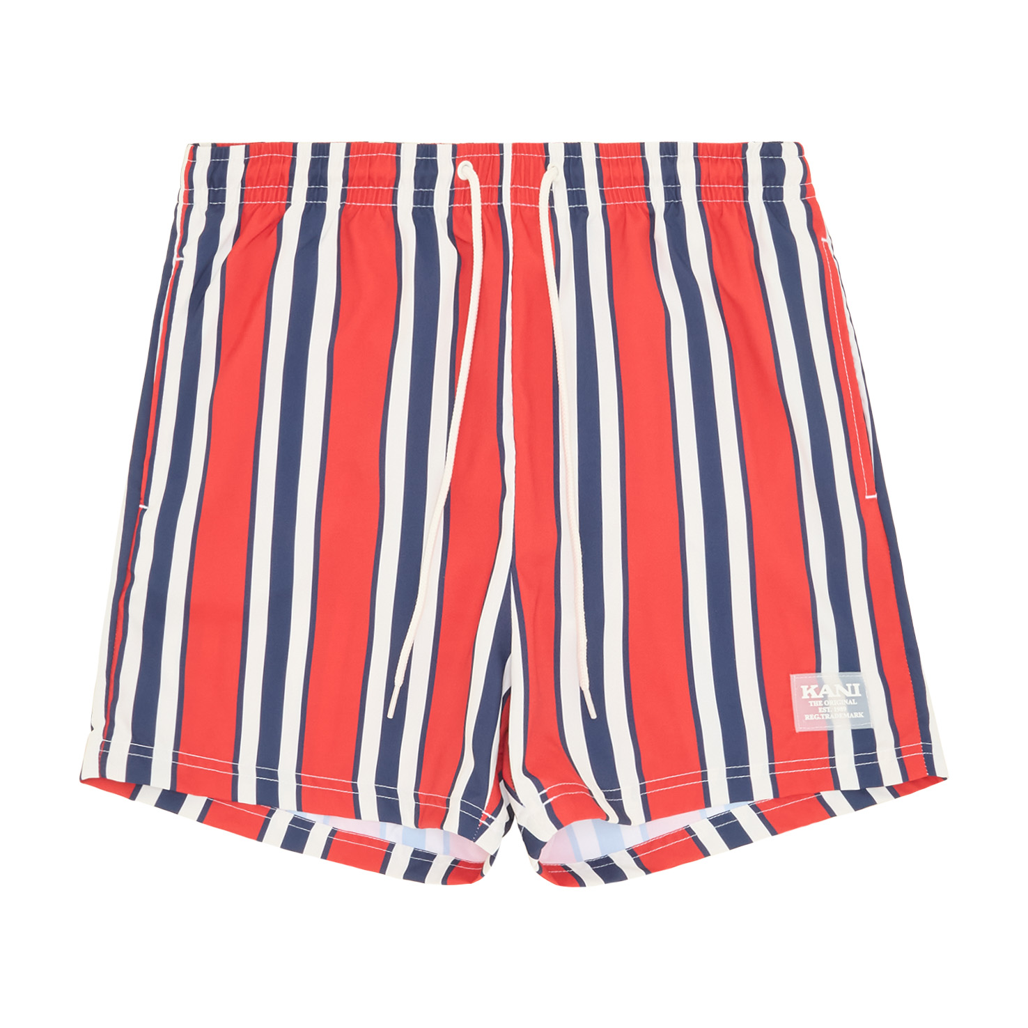 RETRO STRIPED SWIM SHORTS