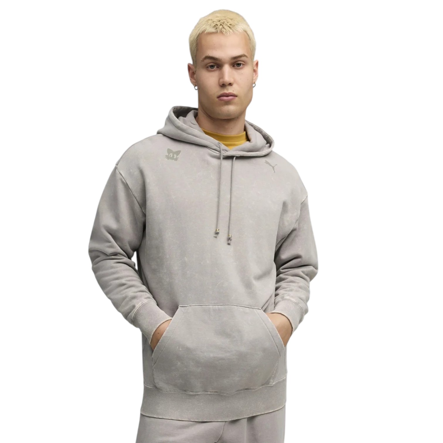 

PUMA X SONIC Relaxed Graphic Hoodie TR, Серый