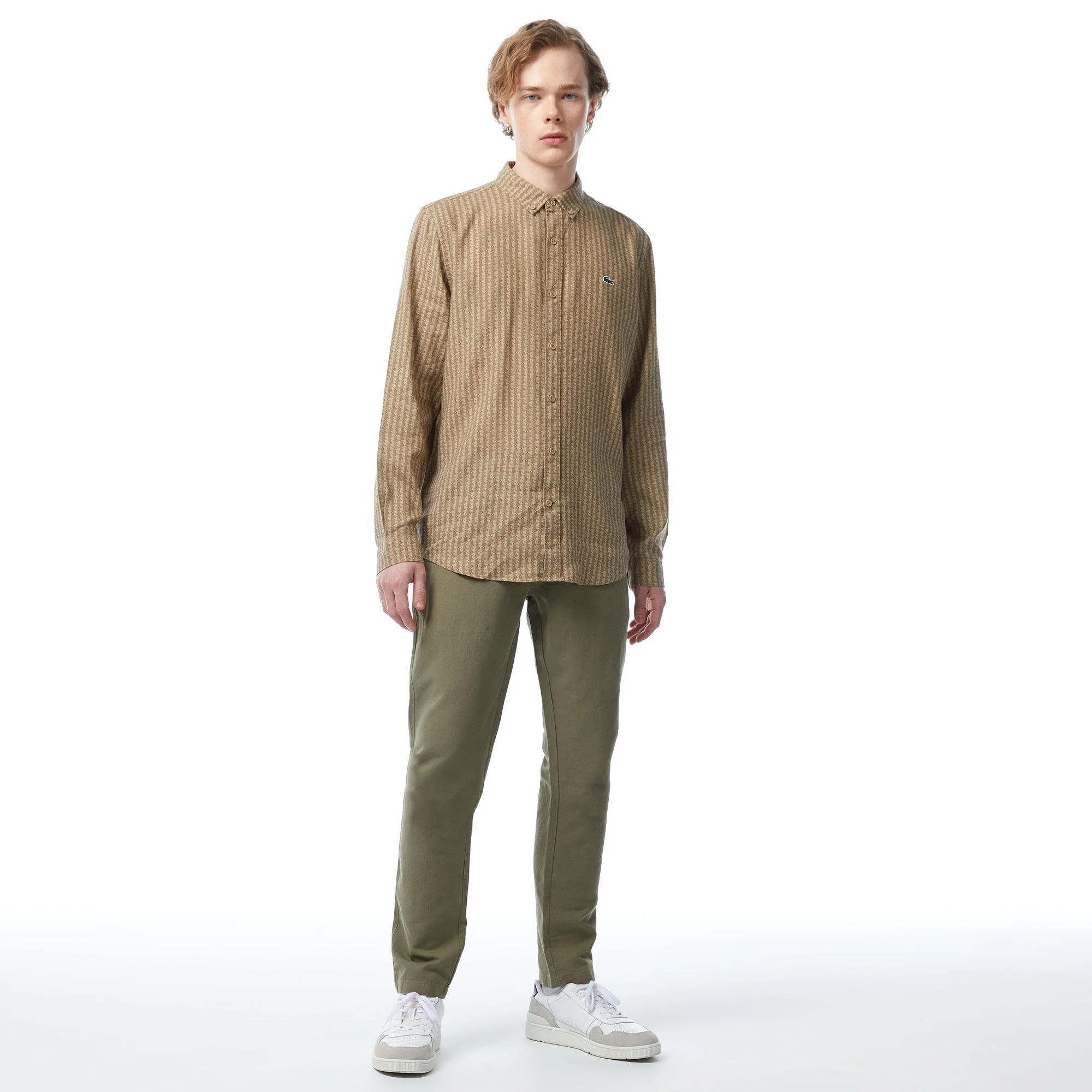Мужские брюки Lacoste стандартного кроя из смеси льна
