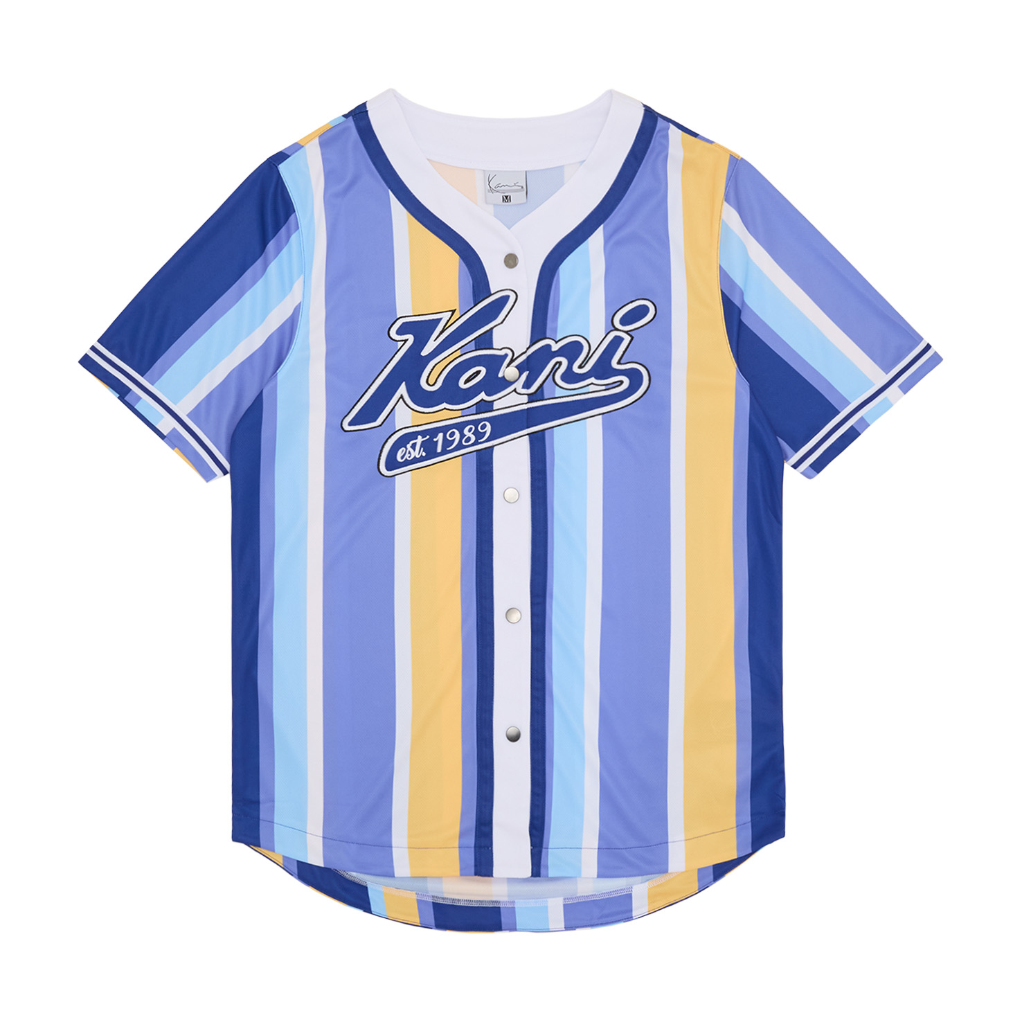 VARSITY STRIPED BASEBALL SHIRT