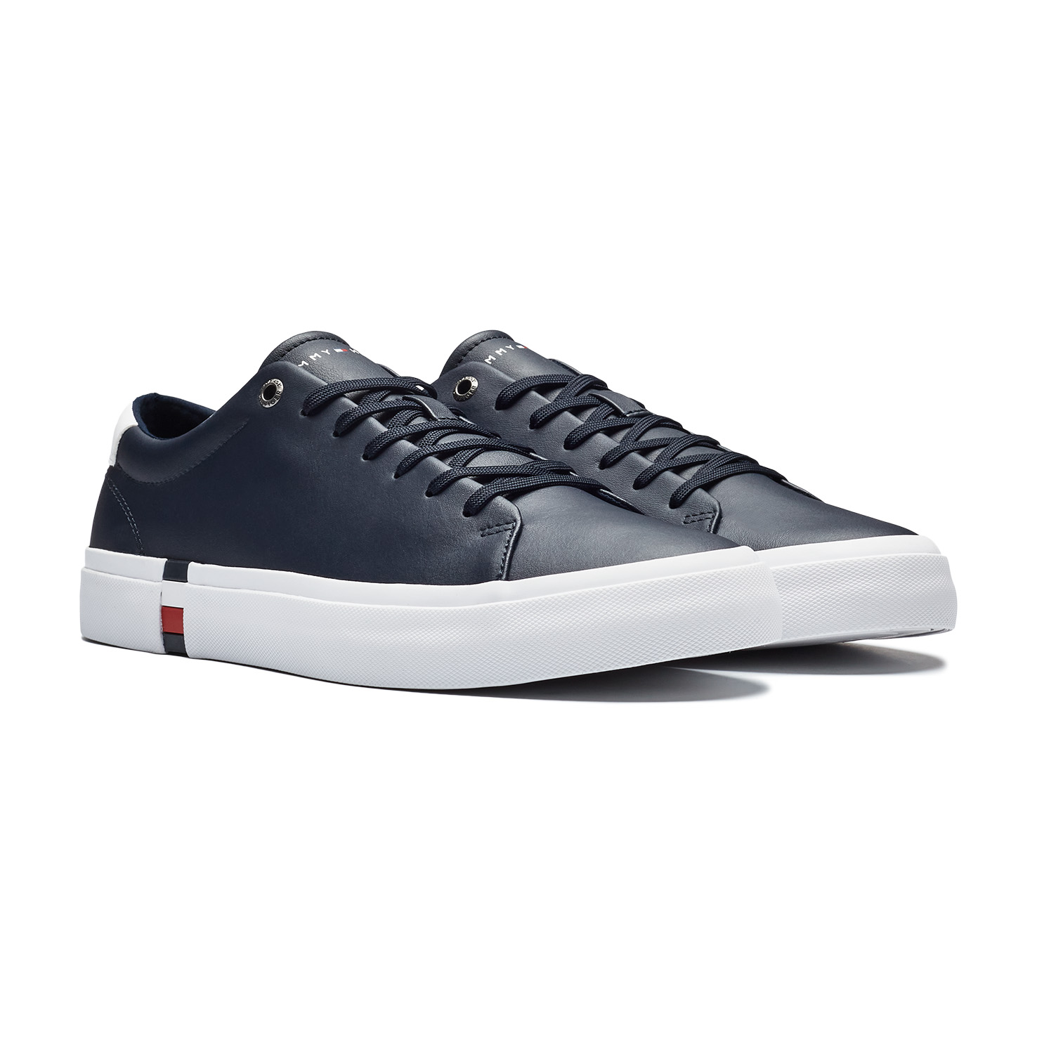 FLAG ACCENT LEATHER SNEAKER 2