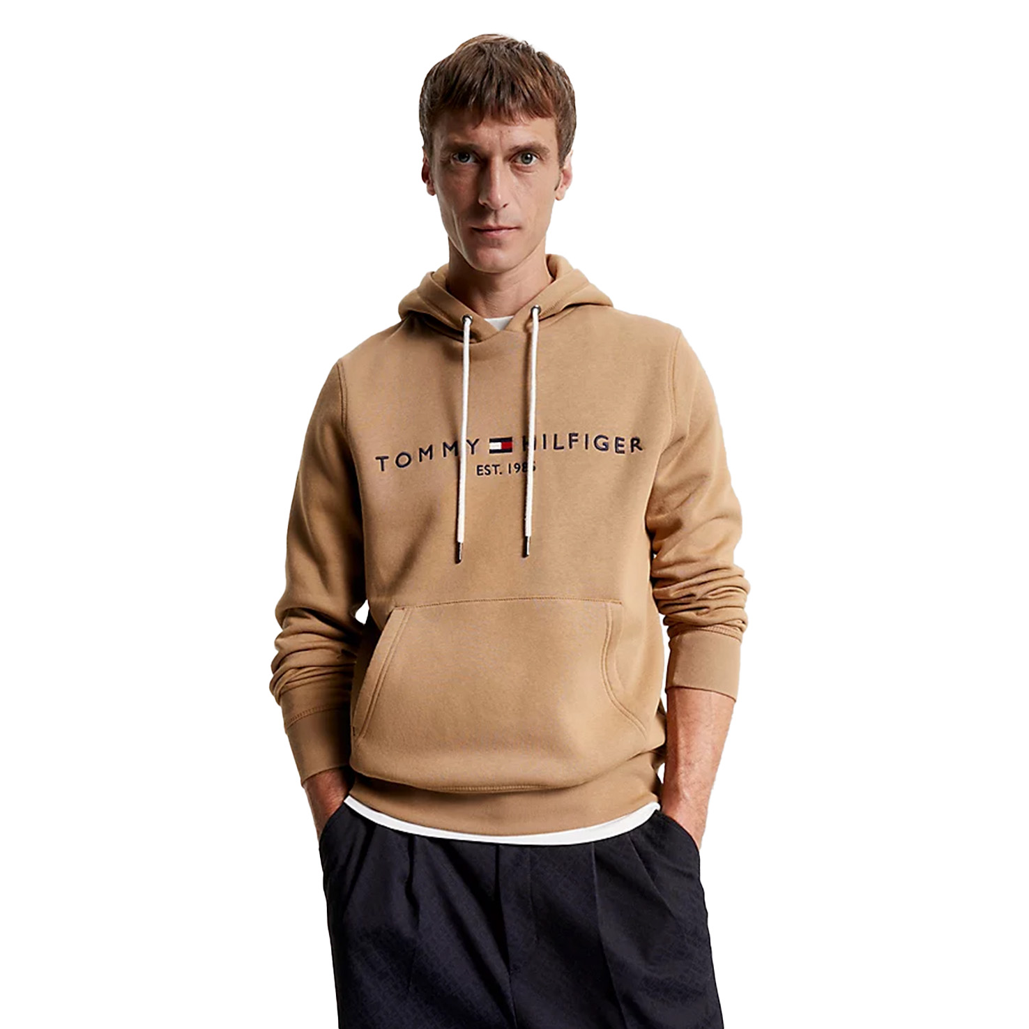 Logo Embroidery Drawstring Hoody