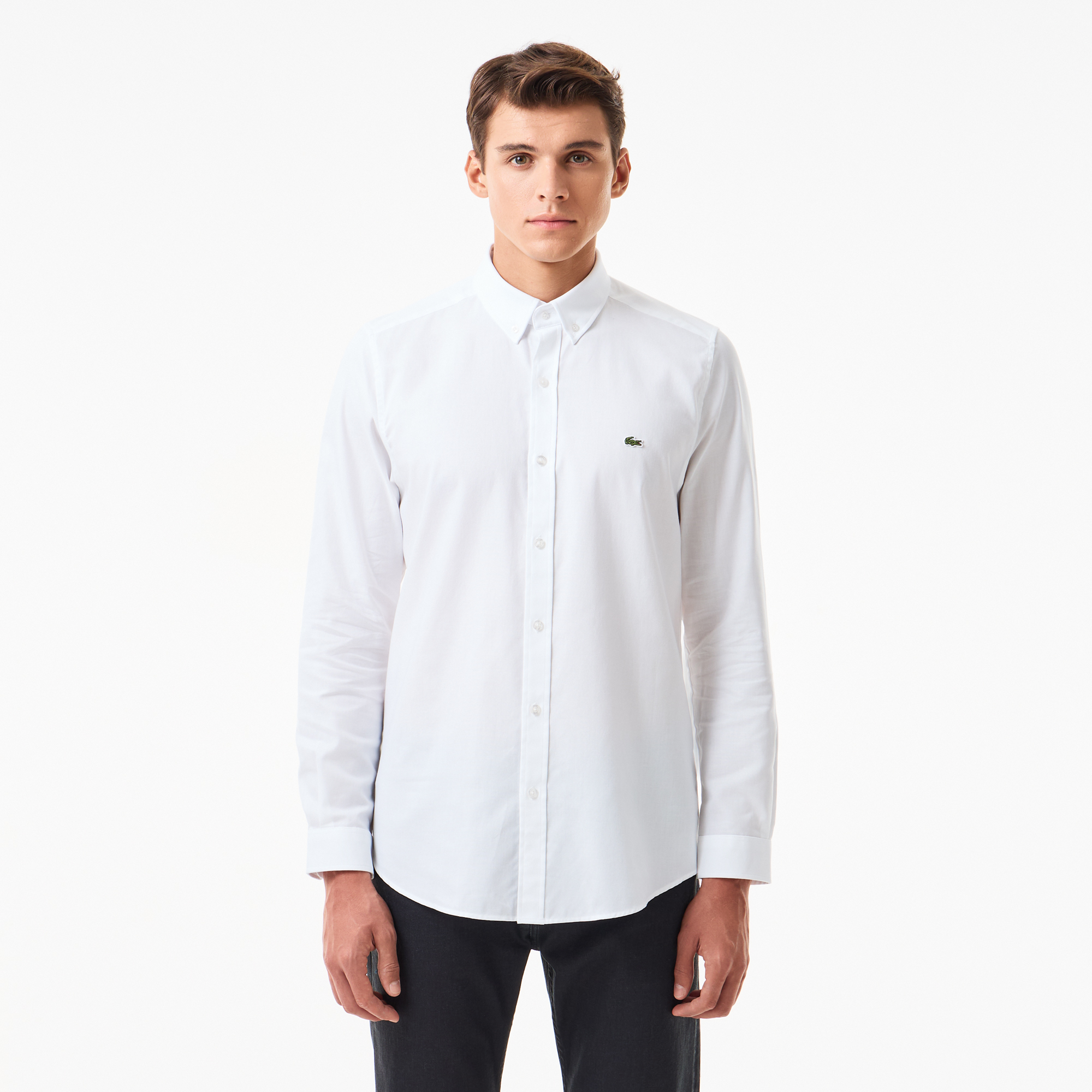 Мужская рубашка Lacoste приталенного кроя