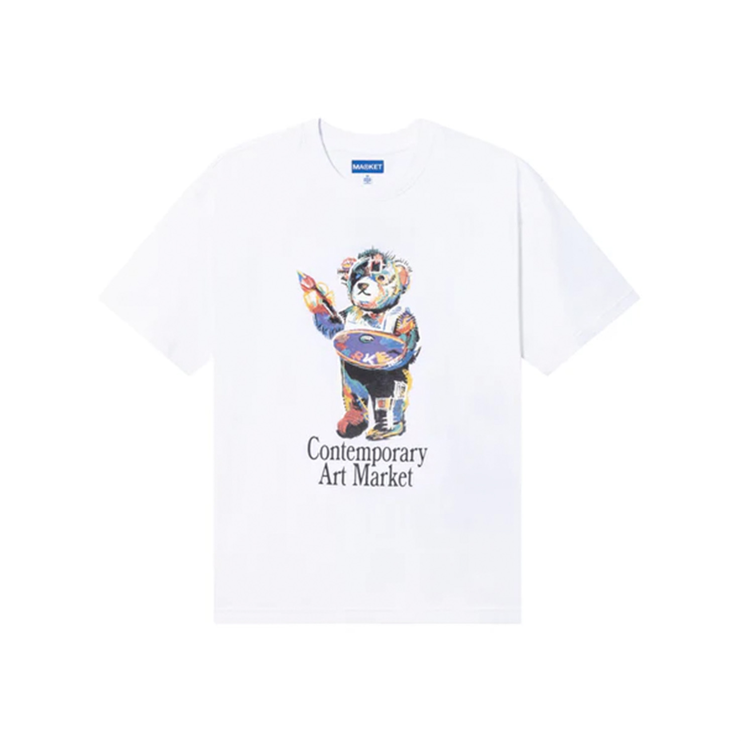 

Art Market Bear T-Shirt, Белый