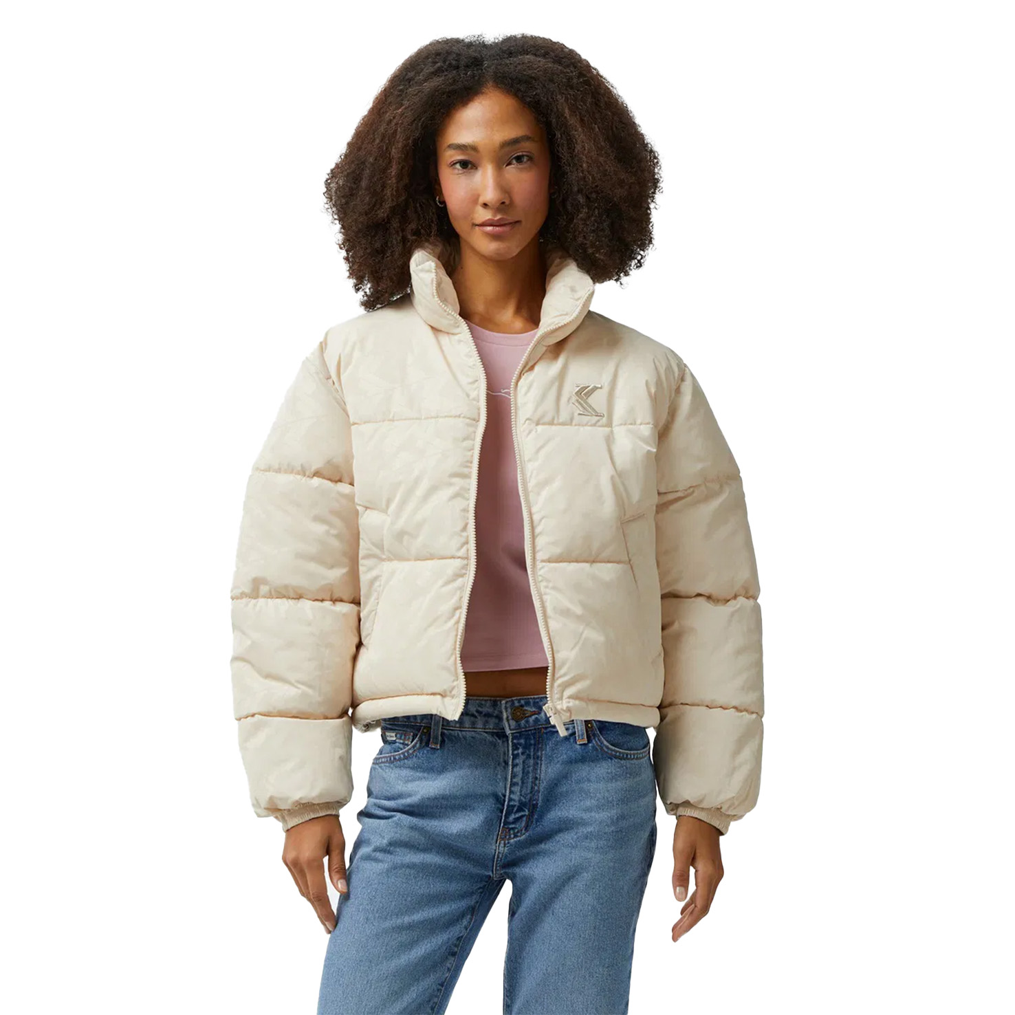 Og Aop Crop Puffer Jacket