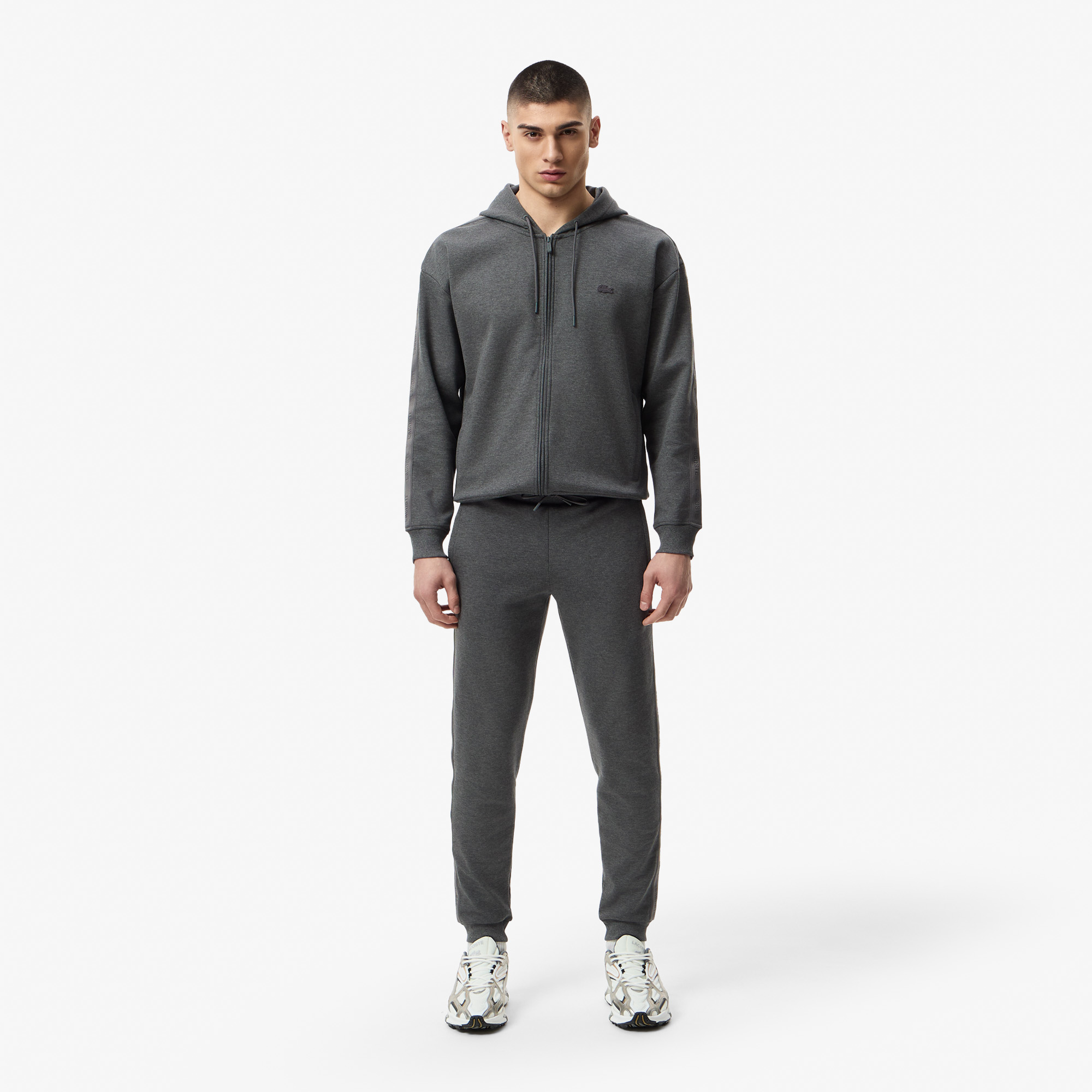 Мужские хлопковые спортивные брюки Lacoste свободного кроя