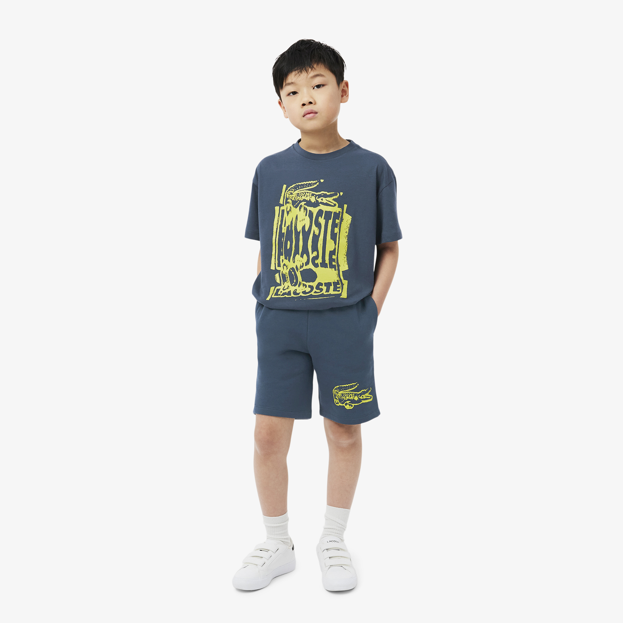 Детские хлопковые шорты Lacoste