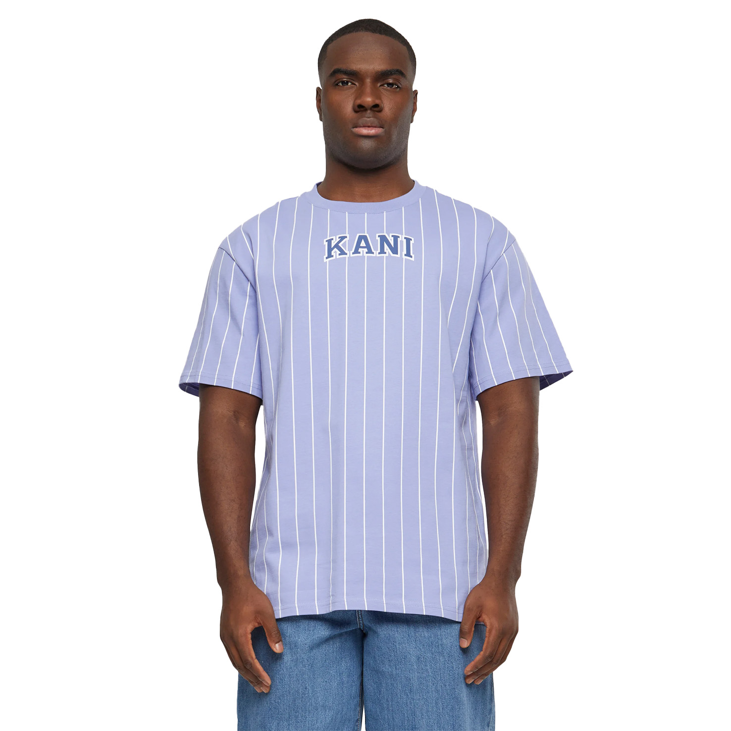 SMALL SERIF PINSTRIPE TEE