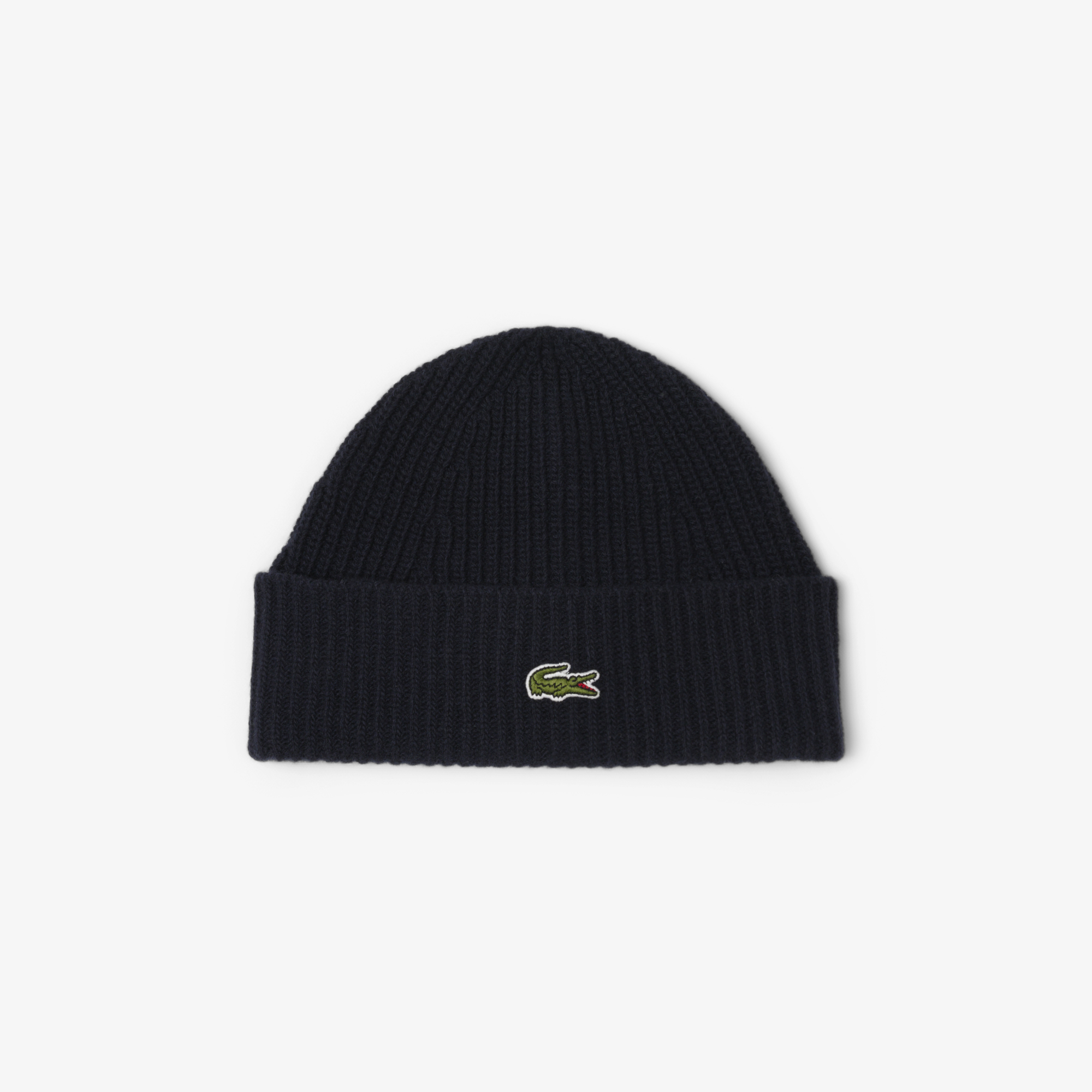 Вязаная шапка-бини Lacoste из шерсти
