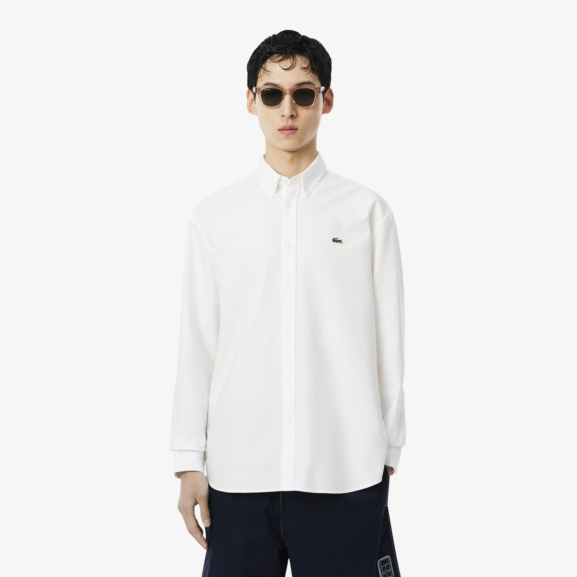 Мужская хлопковая рубашка Lacoste