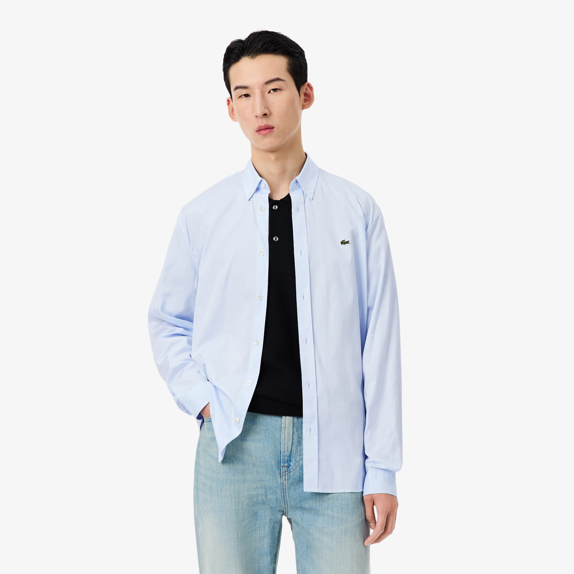 Мужская хлопковая рубашка Lacoste