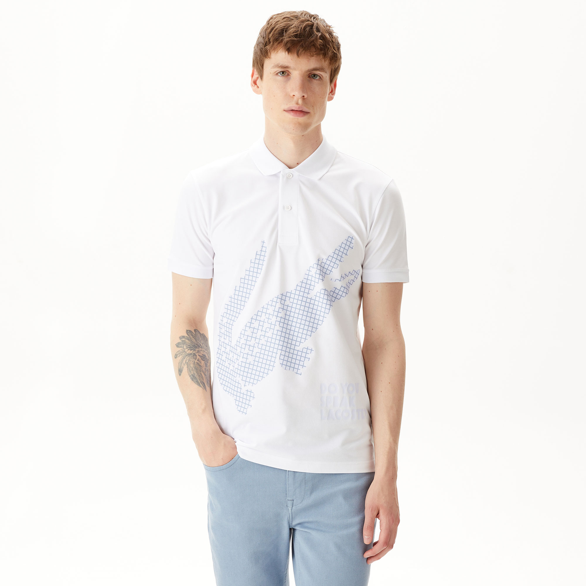 Мужское поло Lacoste из органического хлопка