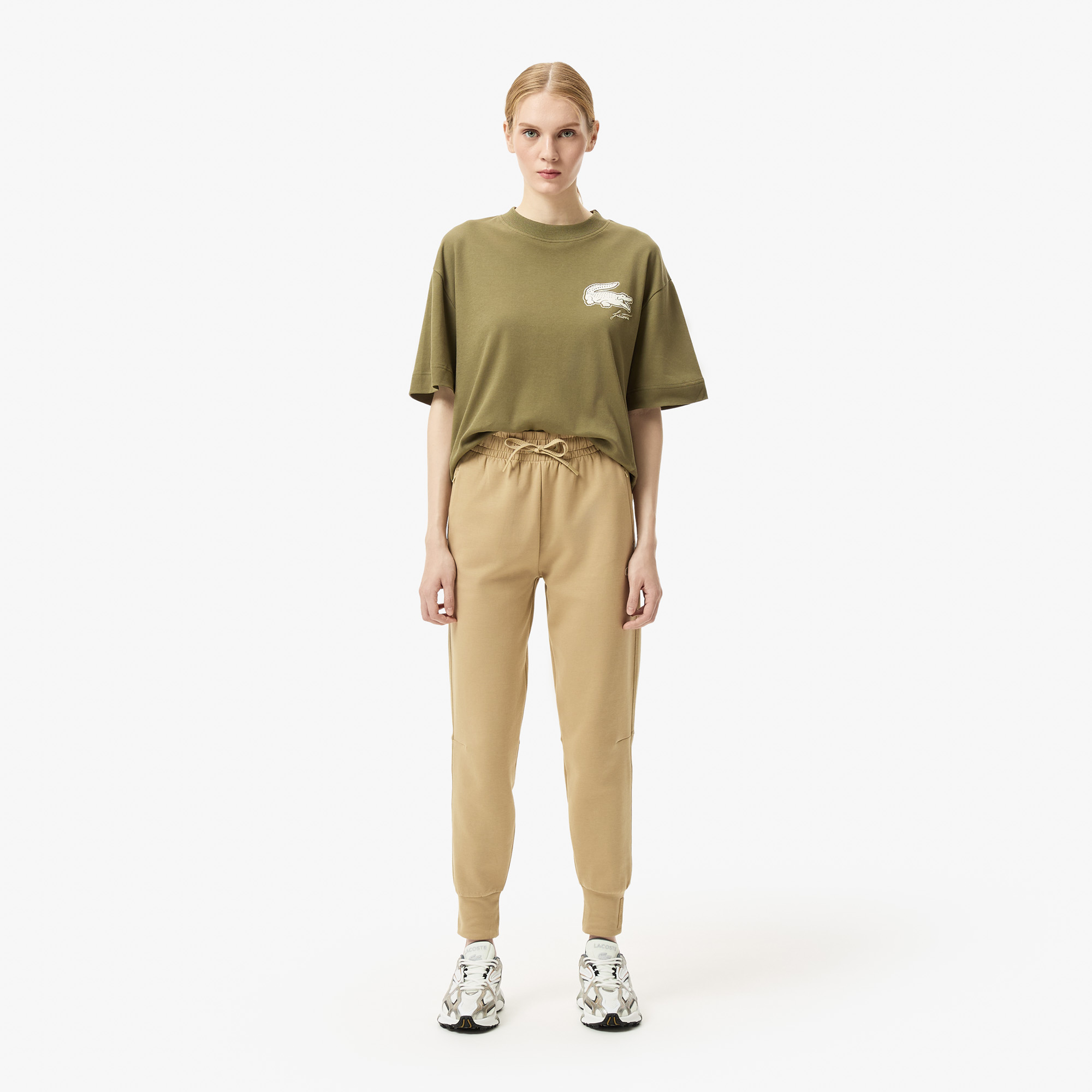 Женские спортивные брюки Lacoste из хлопка