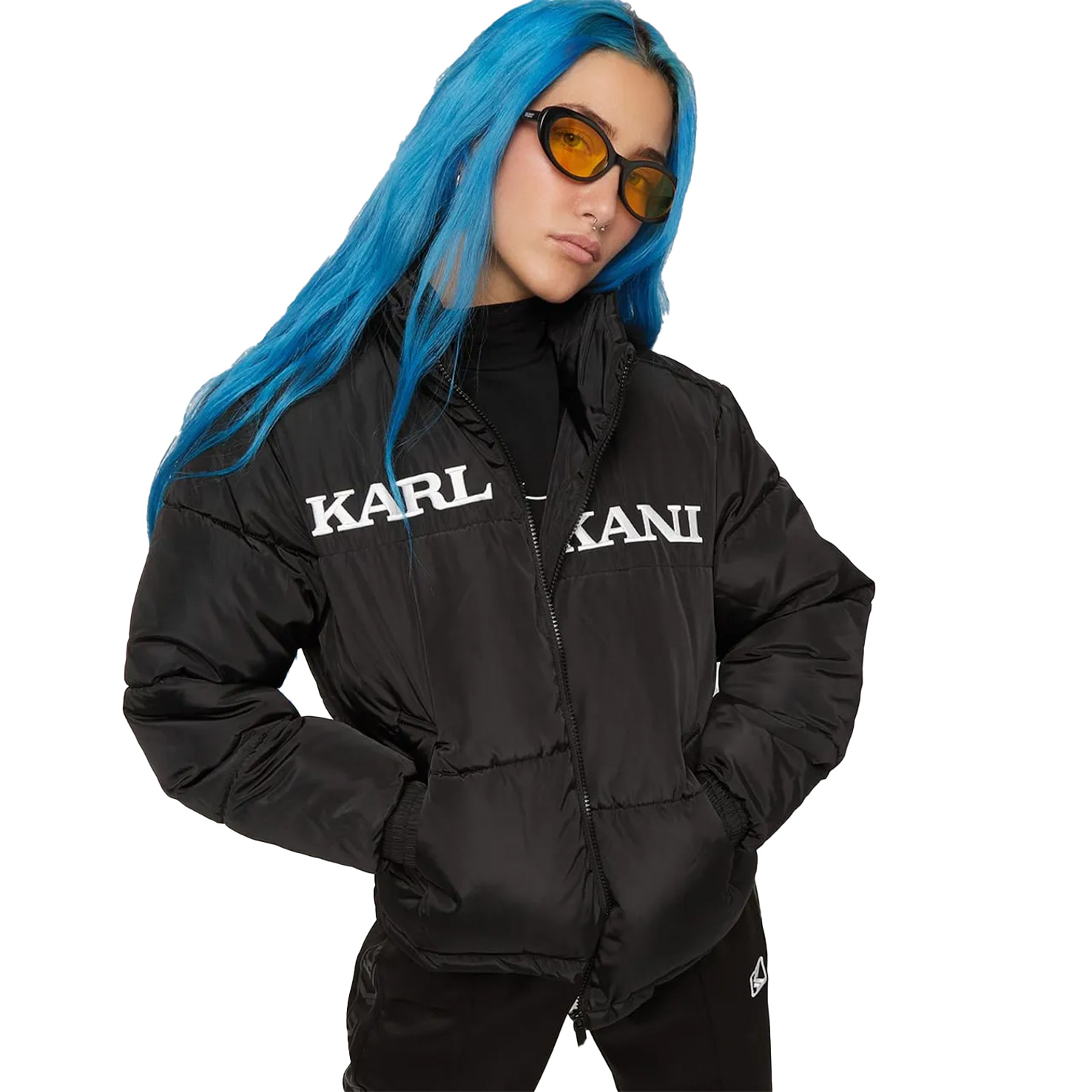 

Retro Essential Puffer Jacket, Черный