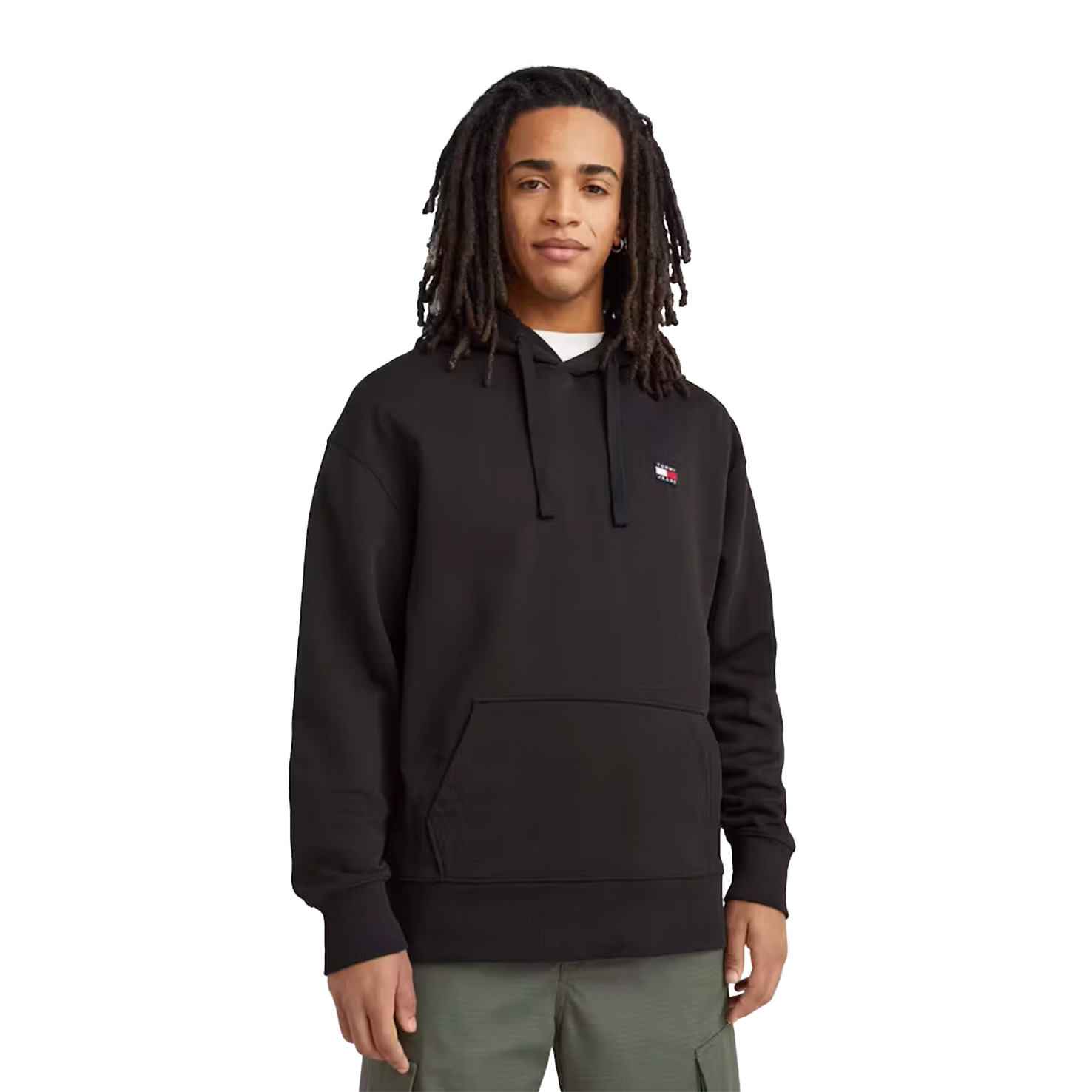 RELAXED FIT BADGE HOODIE