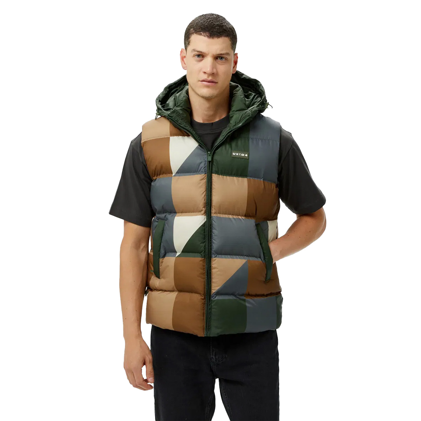 COLORBLOCK VEST COAT