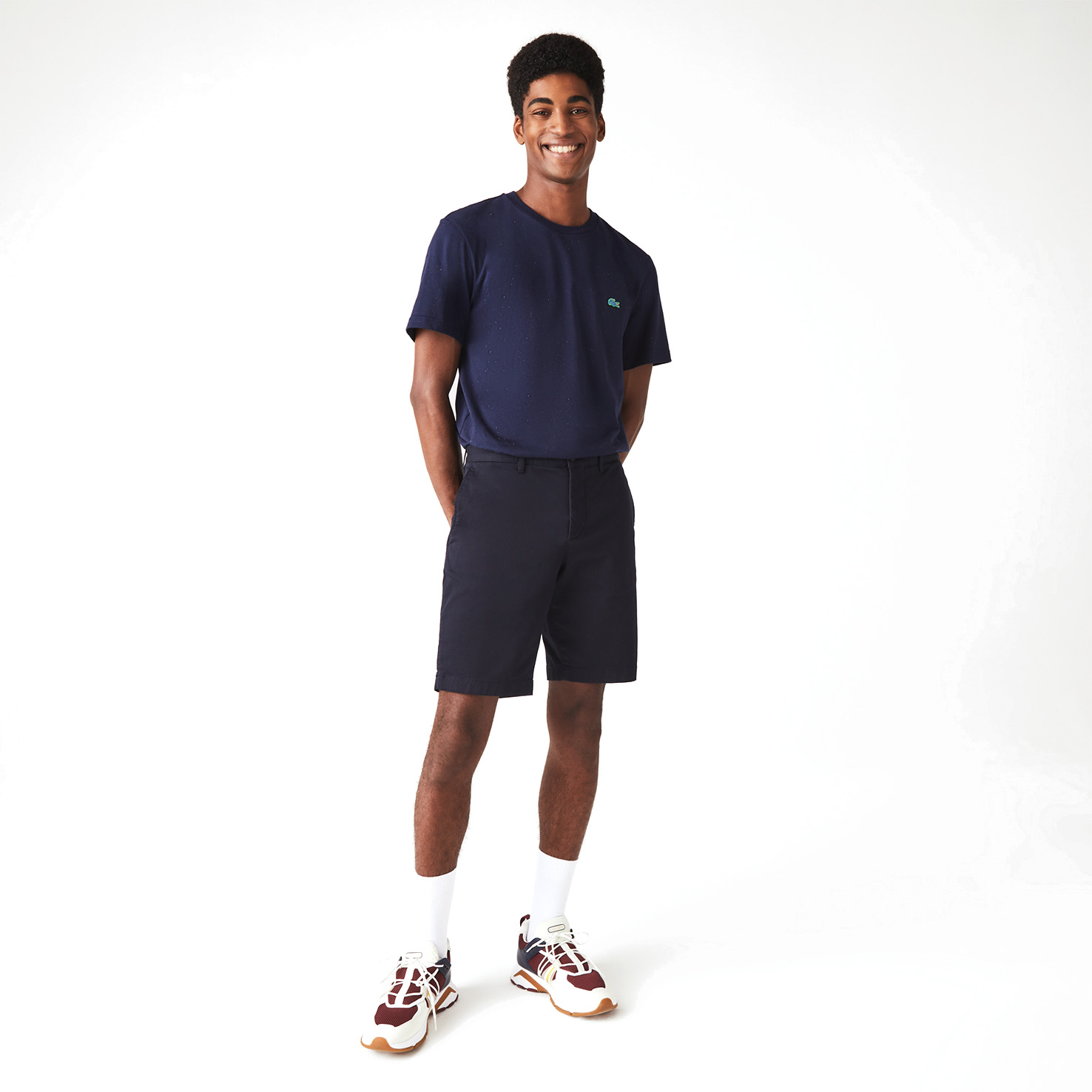 Мужские шорты Lacoste из эластичного хлопка