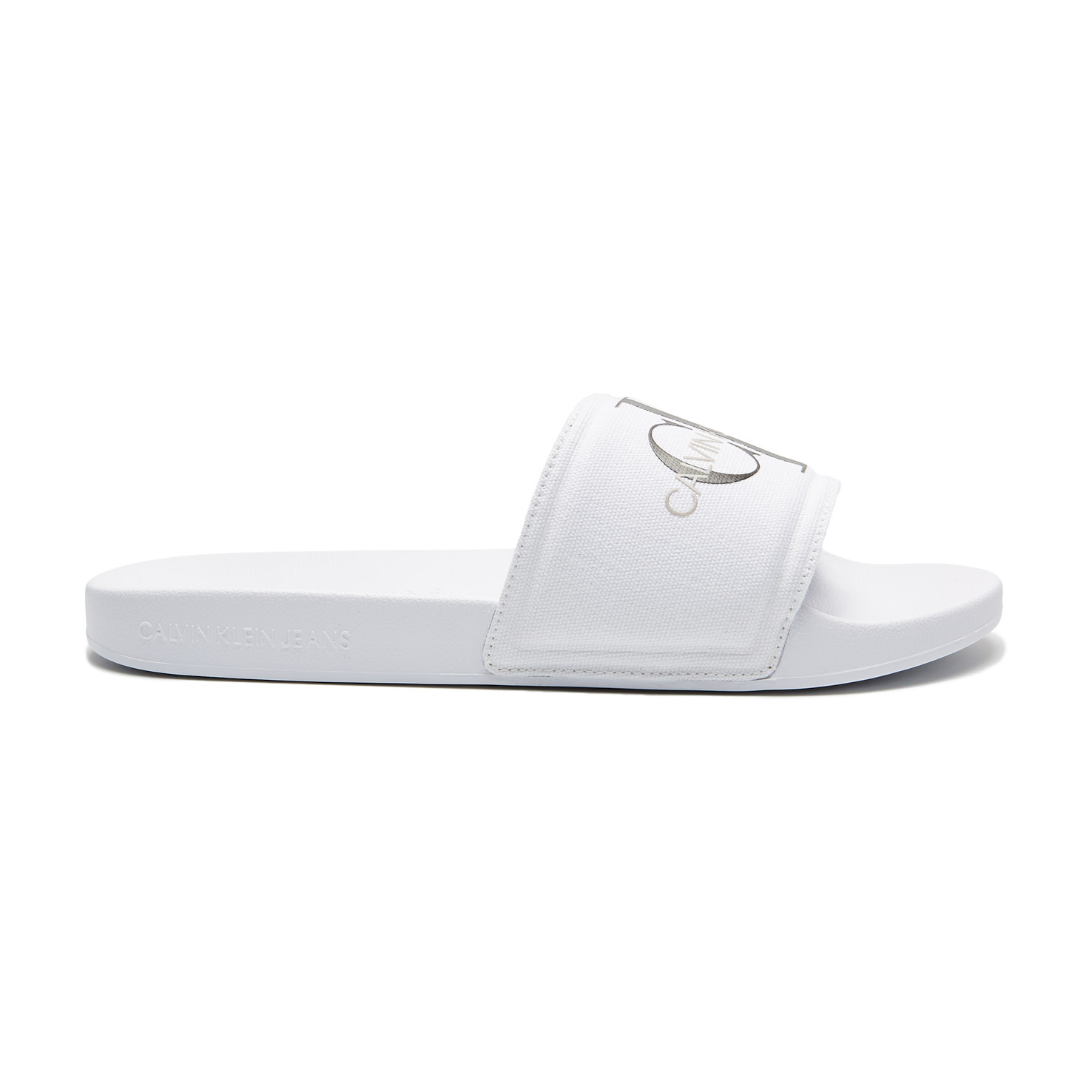 SLIDE MONOGRAM CALVIN KLEIN, размер 39, цвет белый