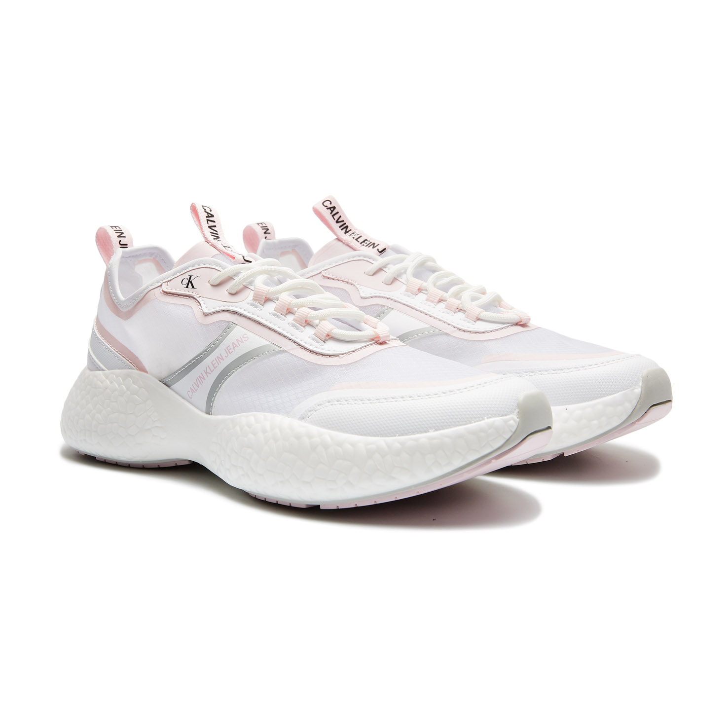RUNNER SNEAKER LACEUP PU-NY CALVIN KLEIN, размер 36, цвет белый CKYW0YW00086 - фото 2