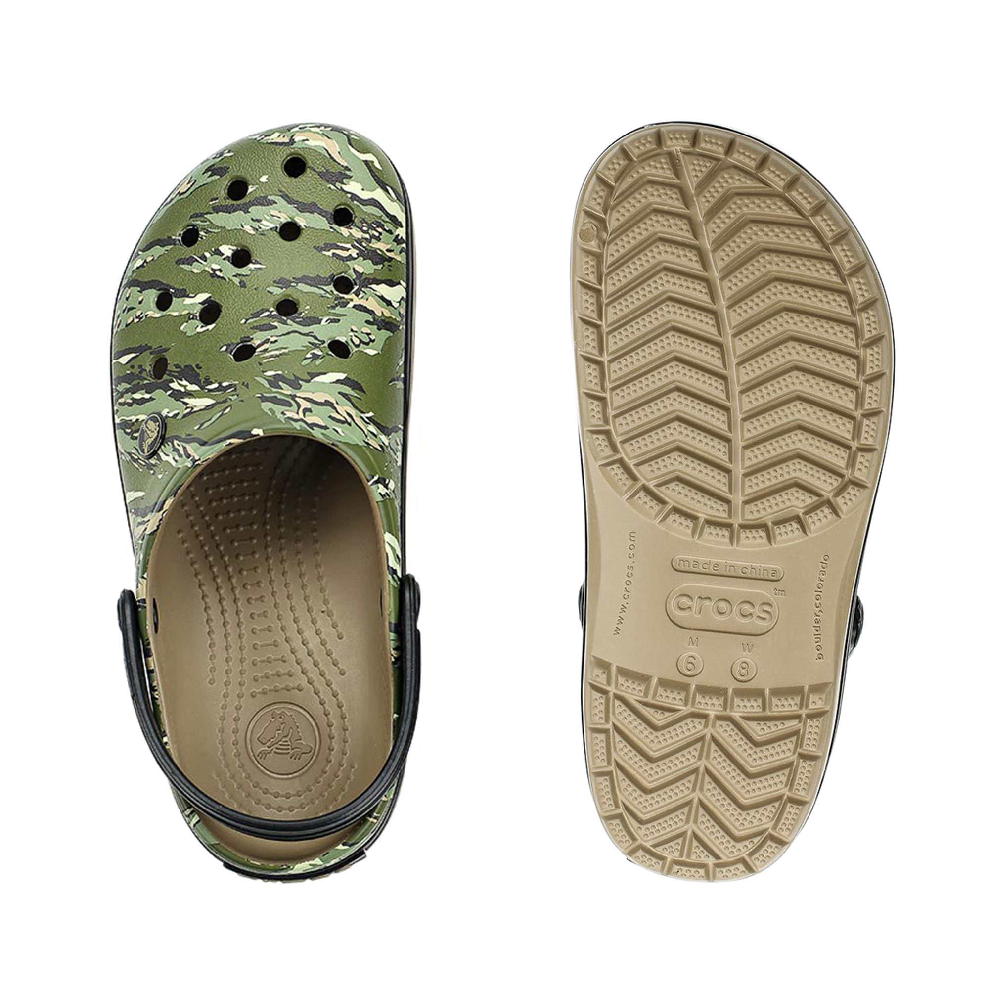 Crocband Graphic Clog Crocs, размер 39-40, цвет зеленый CR204553 - фото 5